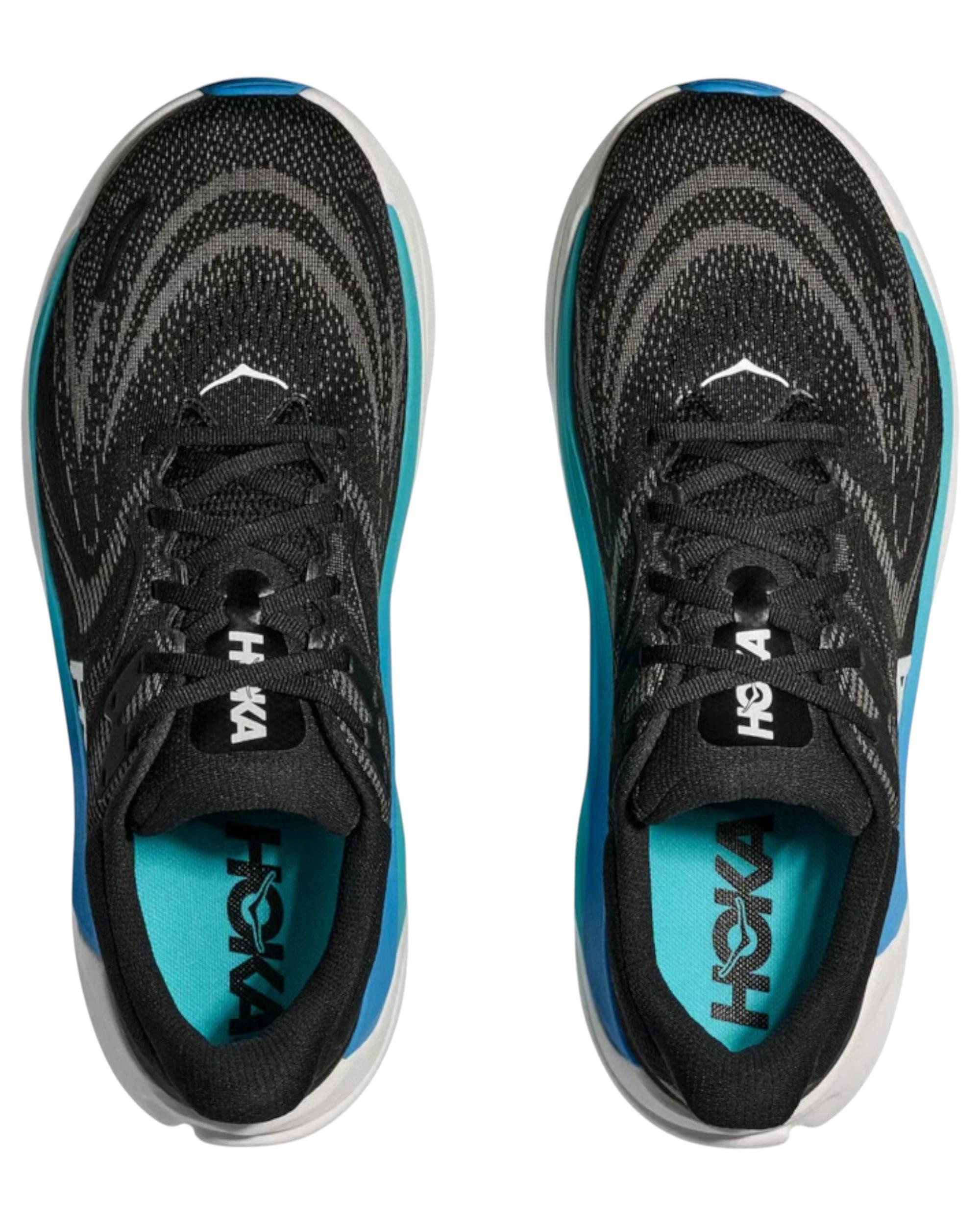 8 Hoka Mens Arahi 8 Athletic Running Shoes BLACK/SKYWARD BLUE, 8 of 8