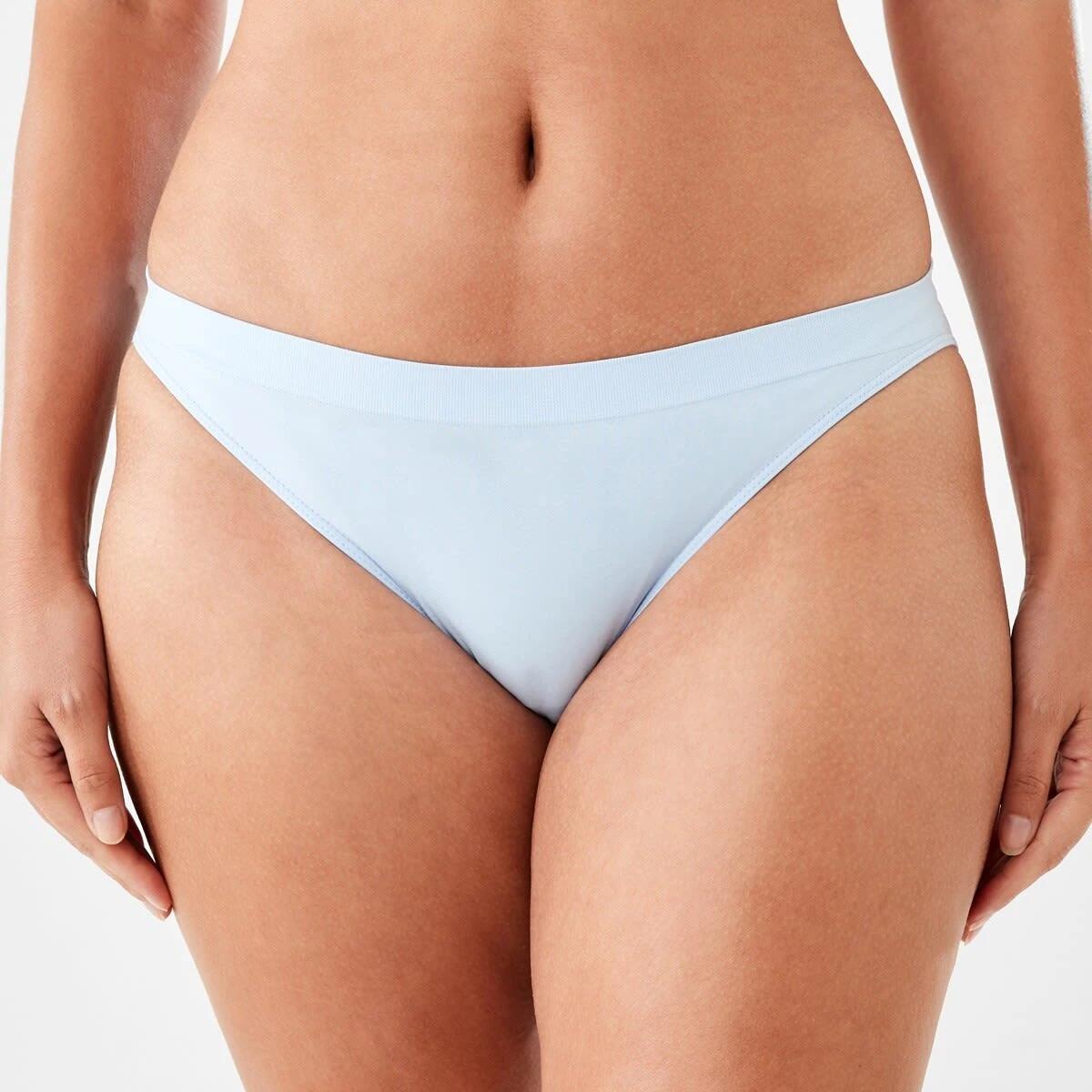1 Ultra Smooth Seamfree Bikini Briefs WINDY BLUE, 1 of 4