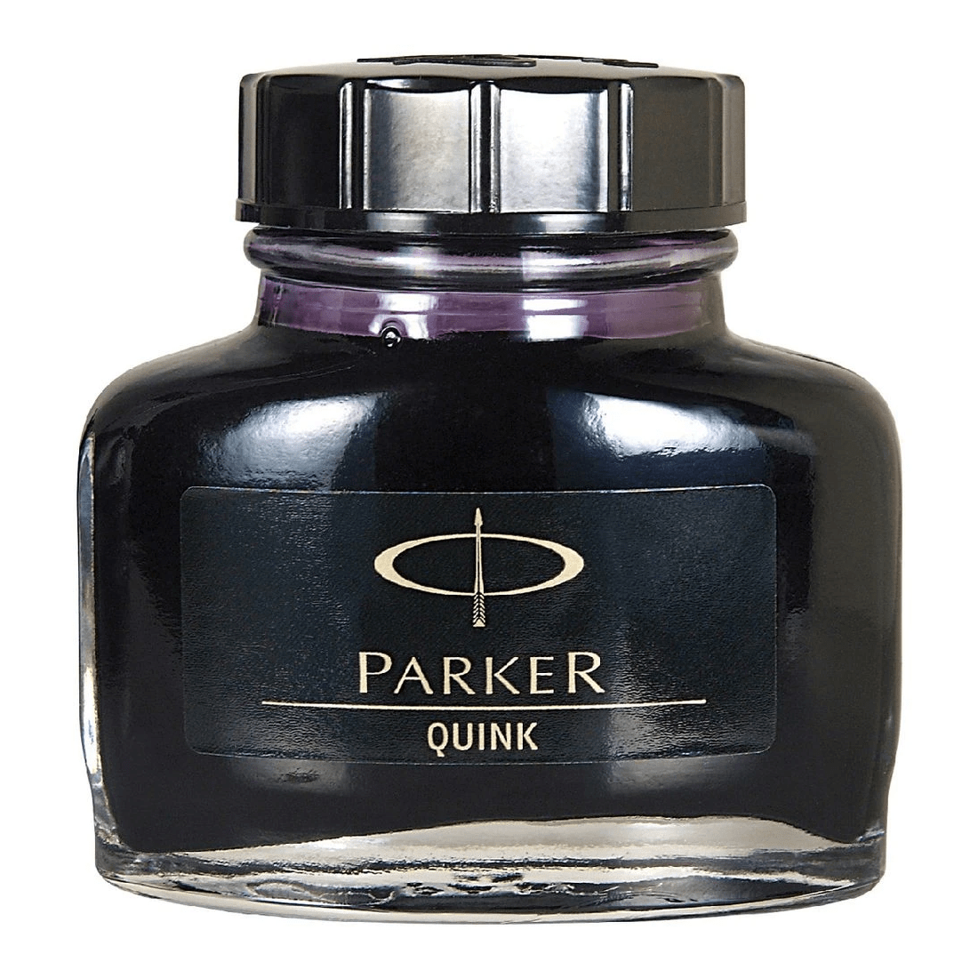 1 Parker Quink Ink Bottle Permanent Black 57 mL, 1 of 7