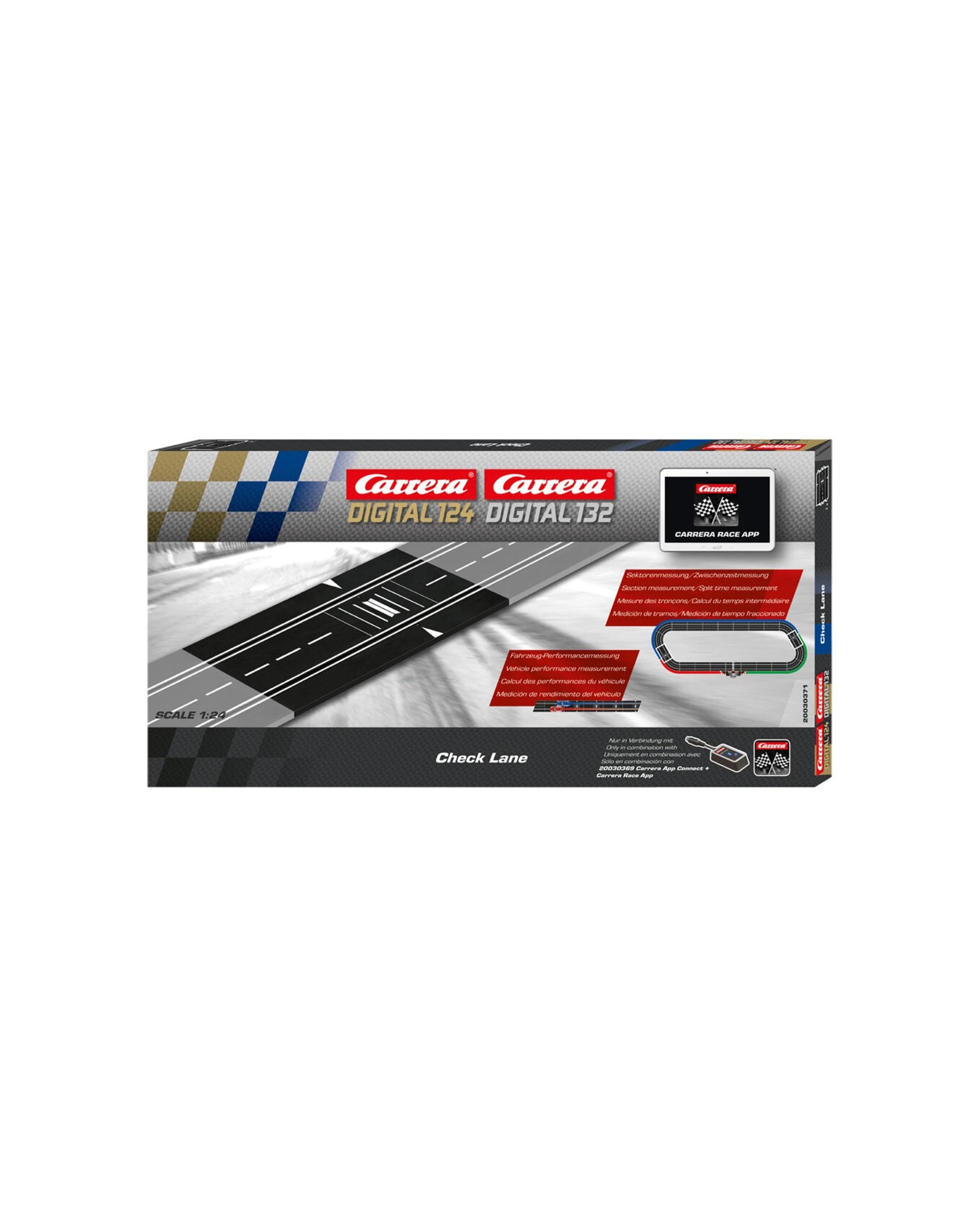 1 Carrera Check Lane Lap Timer Slot Car Performance Segment Timing 8 Years - Multi, 1 of 4
