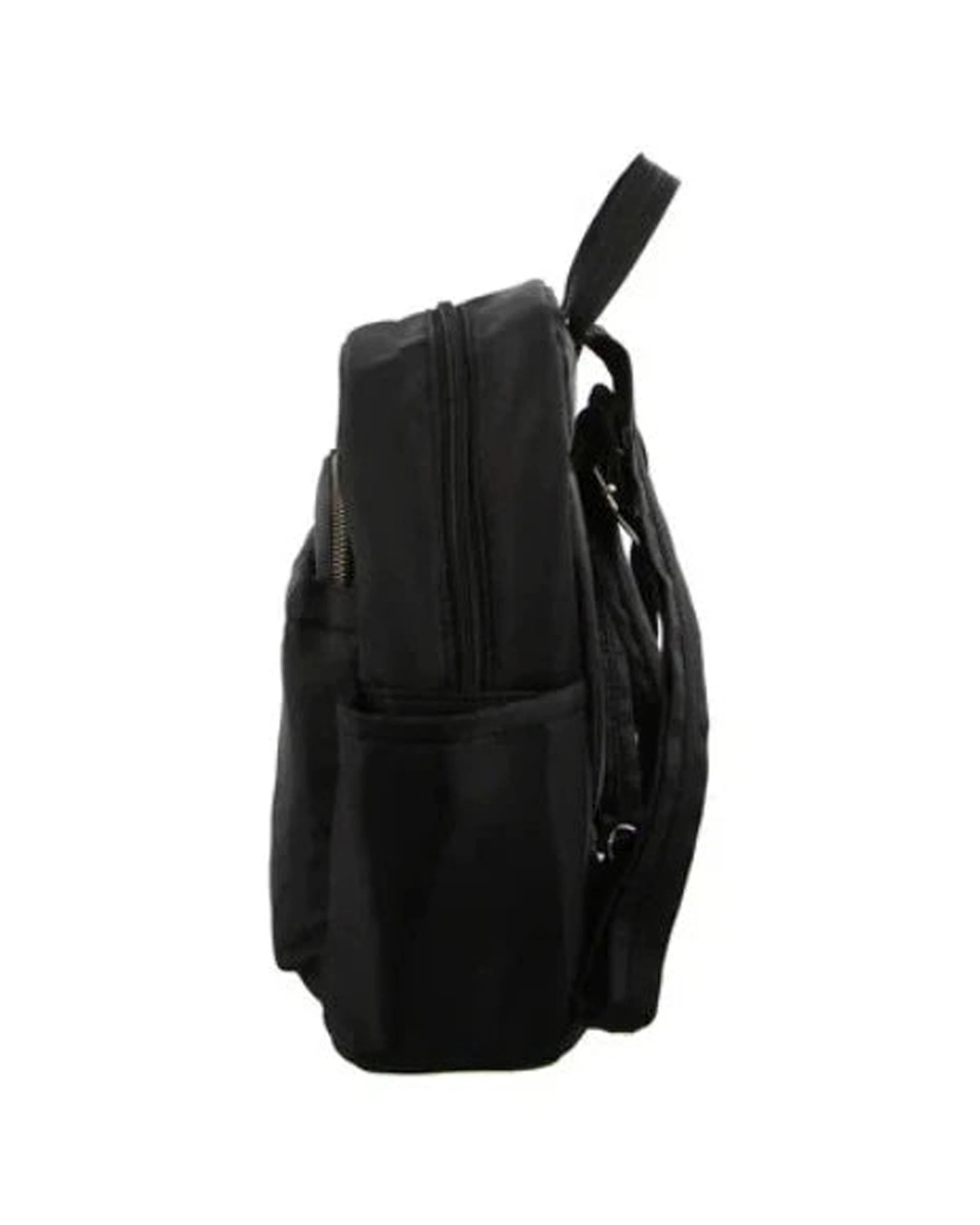 2 Pierre Cardin Nylon Anti-Theft High Quality Backpack Functional - Black, 2 of 4