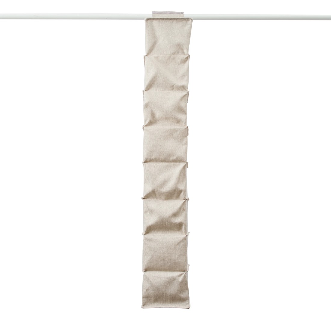 6 Linen Look Narrow Hanging Shelving with Drawers, 6 of 8