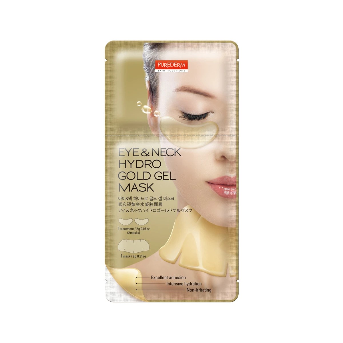 1 Purederm Eye and Neck Hydro Gold Gel Mask, 1 of 1