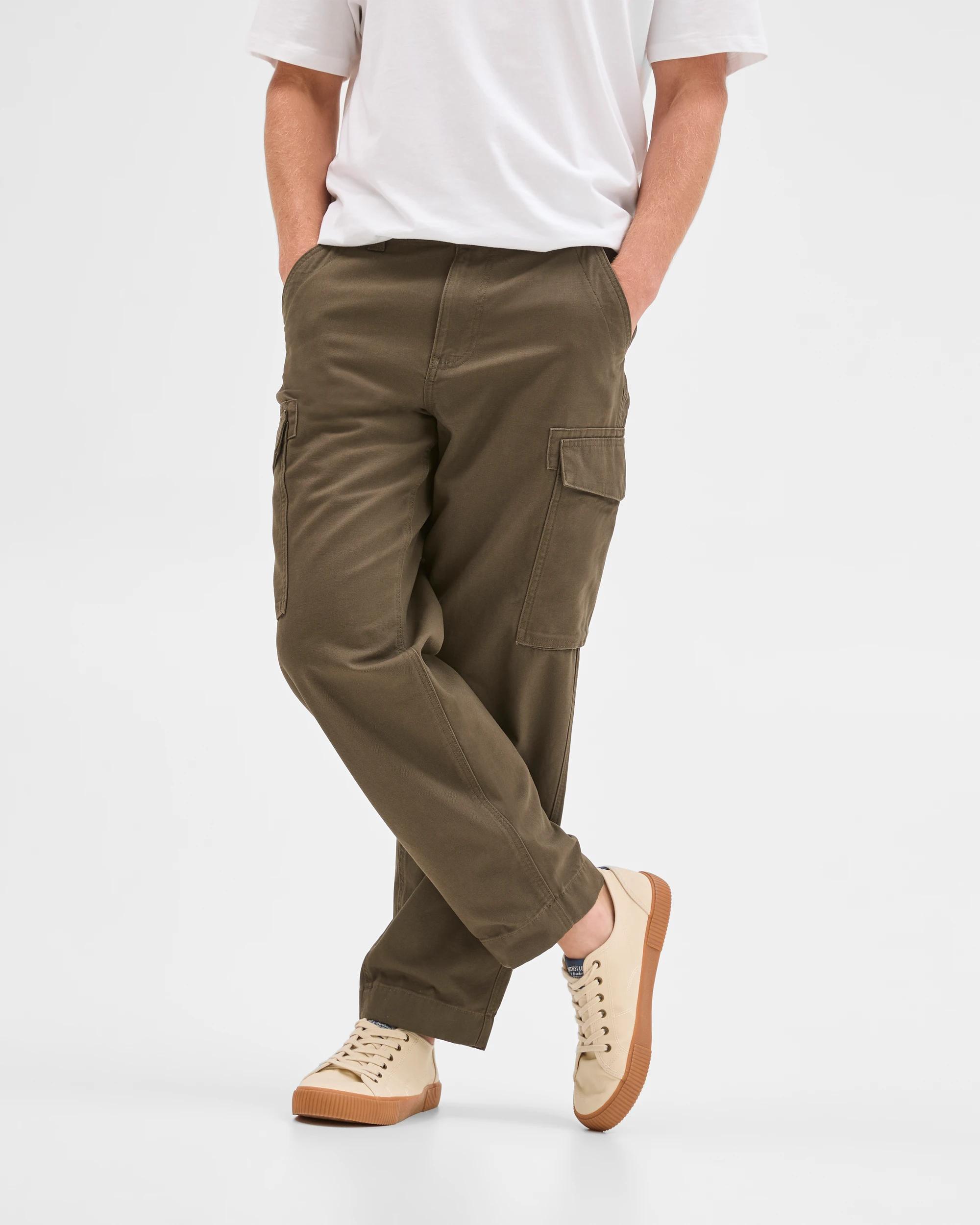 5 Target Man Australian Cotton Regular Fit Cargo Pants DARK OLIVE, 5 of 7