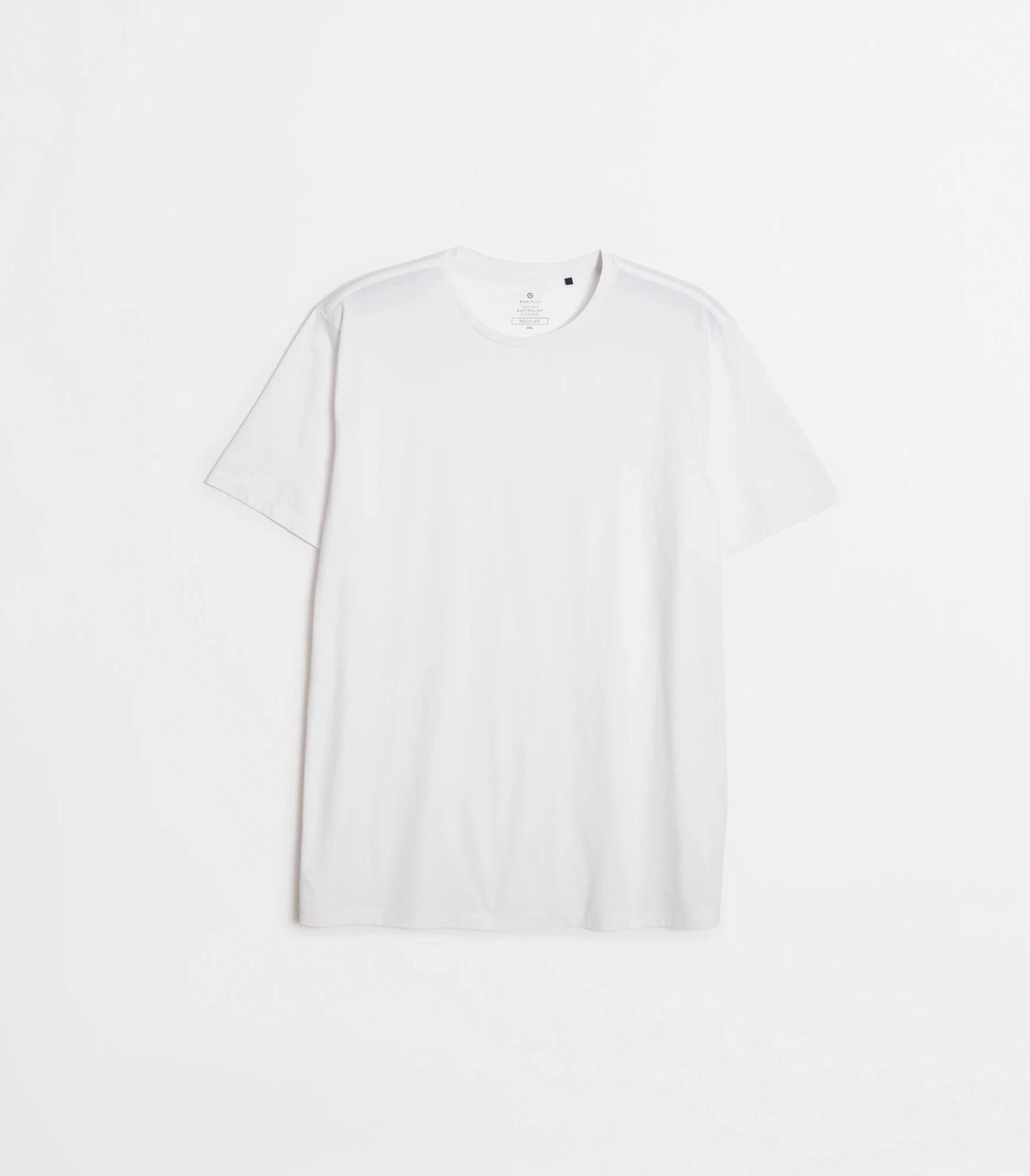 5 Target Plus Australian Cotton Crew T-Shirt WHITE, 5 of 6