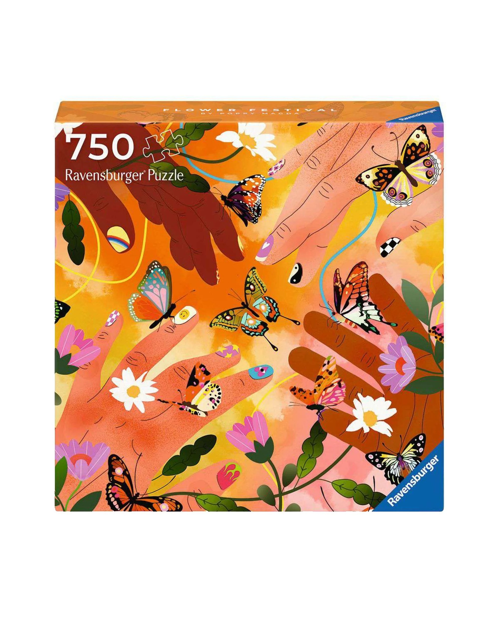 1 Ravensburger Art and Soul Flower Festival Large Format 750 Piece Jigsaw Puzzle, 1 of 1