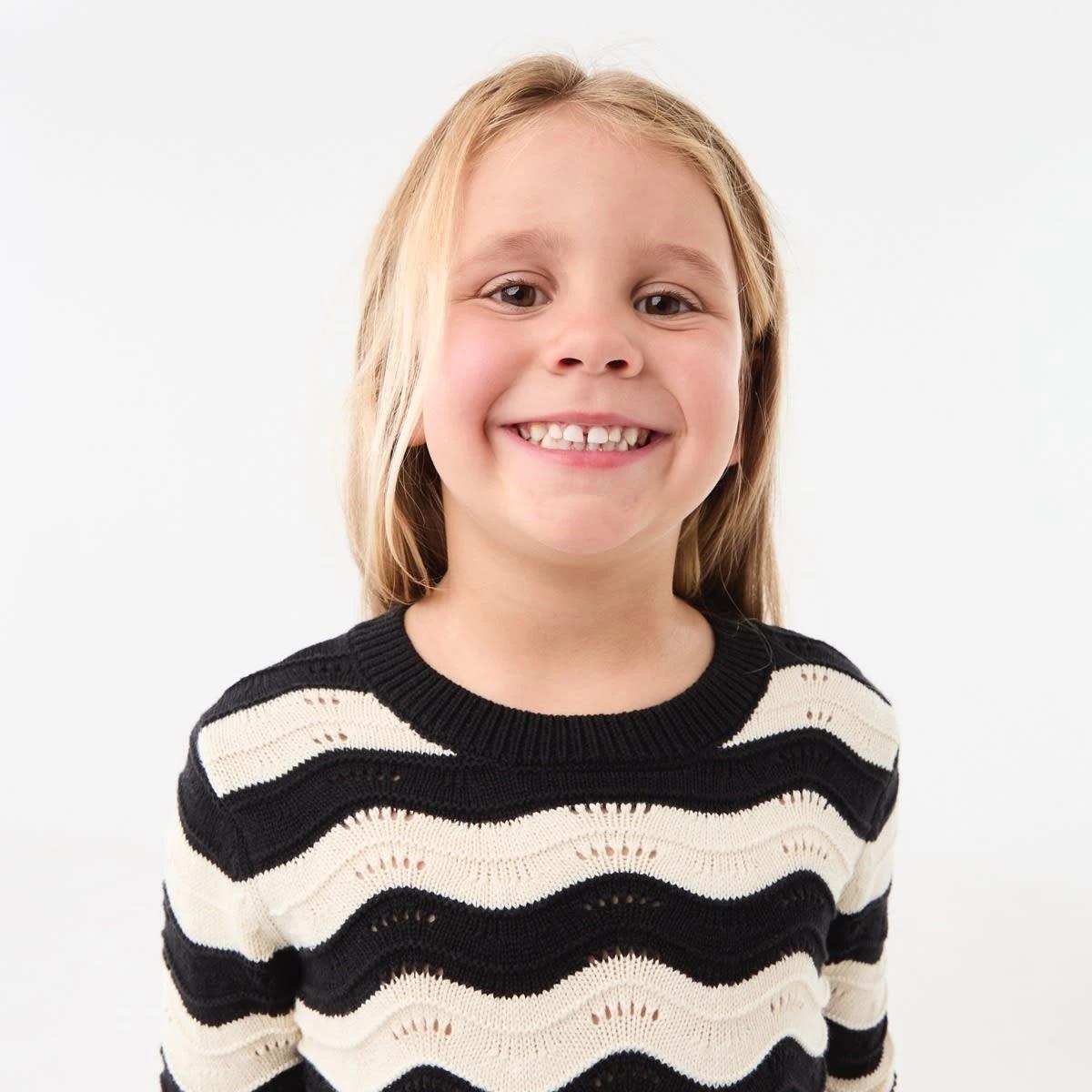 3 Knit Jumper Blk Stripe, 3 of 8