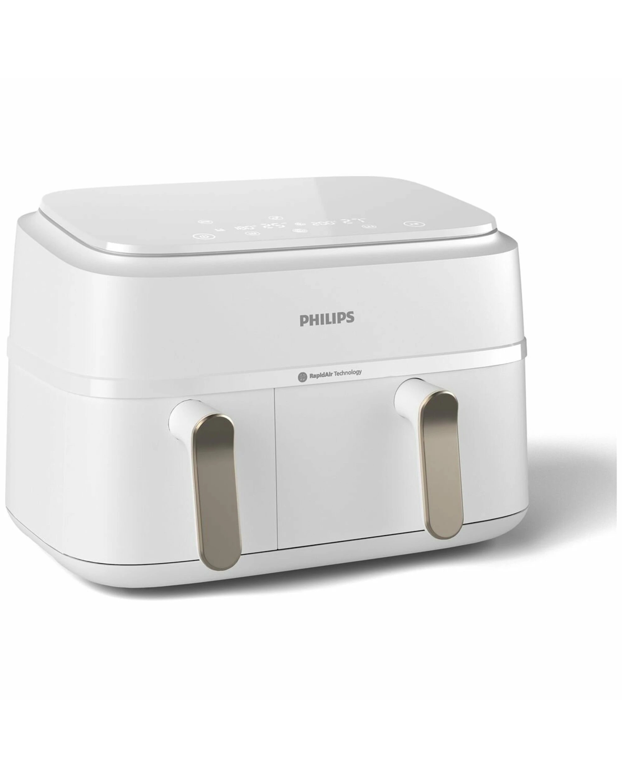 2 Philips 9L 3000 Series Dual Basket XXL Air Fryer - White - WHITE, 2 of 5