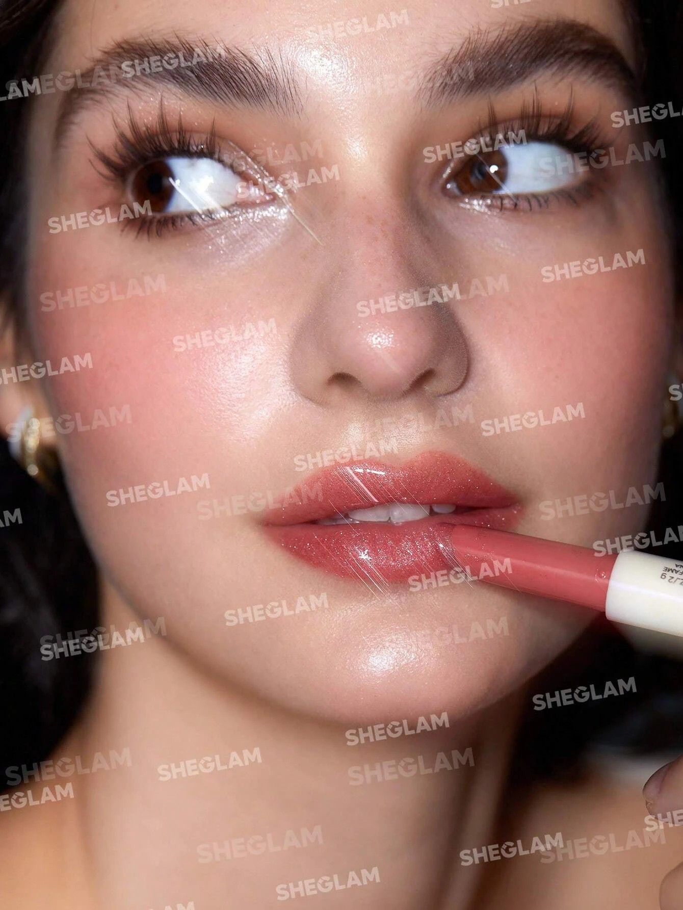 3 SHEGLAM Pout-Perfect Shimmer Lip Plumper - Pink Flamingo, 3 of 7