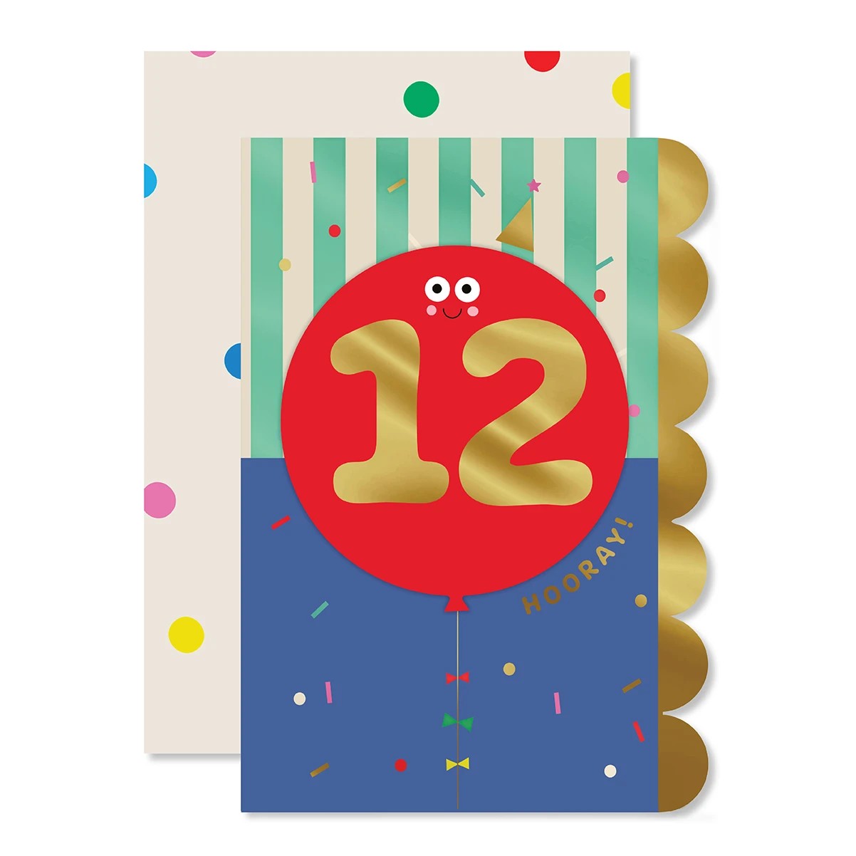1 Hallmark 12th Birthday Card - Balloon, 1 of 3