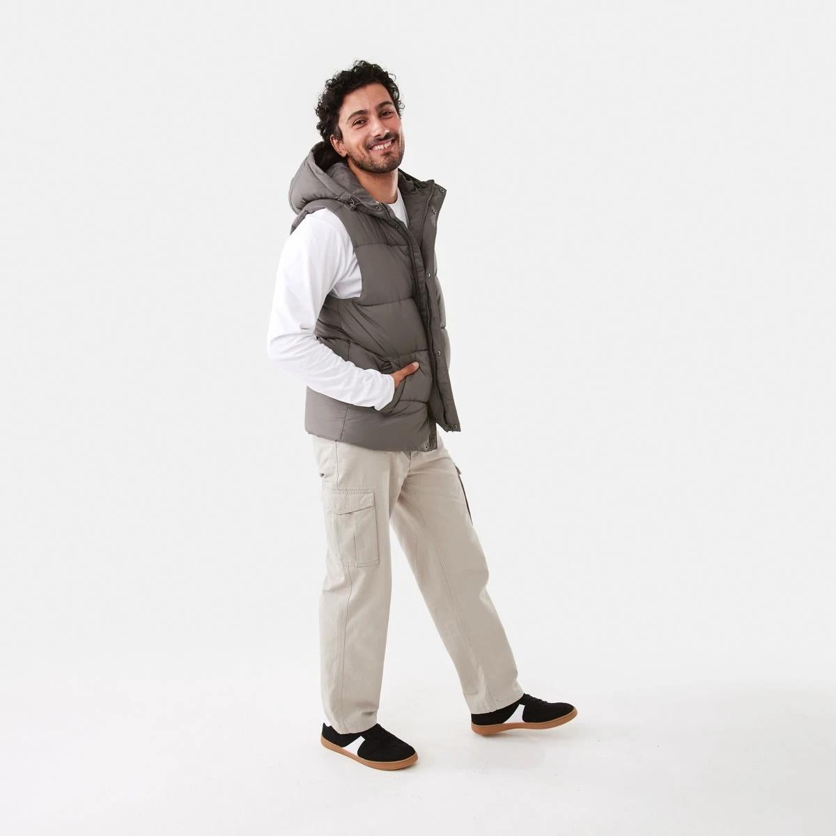 3 Hooded Puffer Vest Brn Eagle, 3 of 9