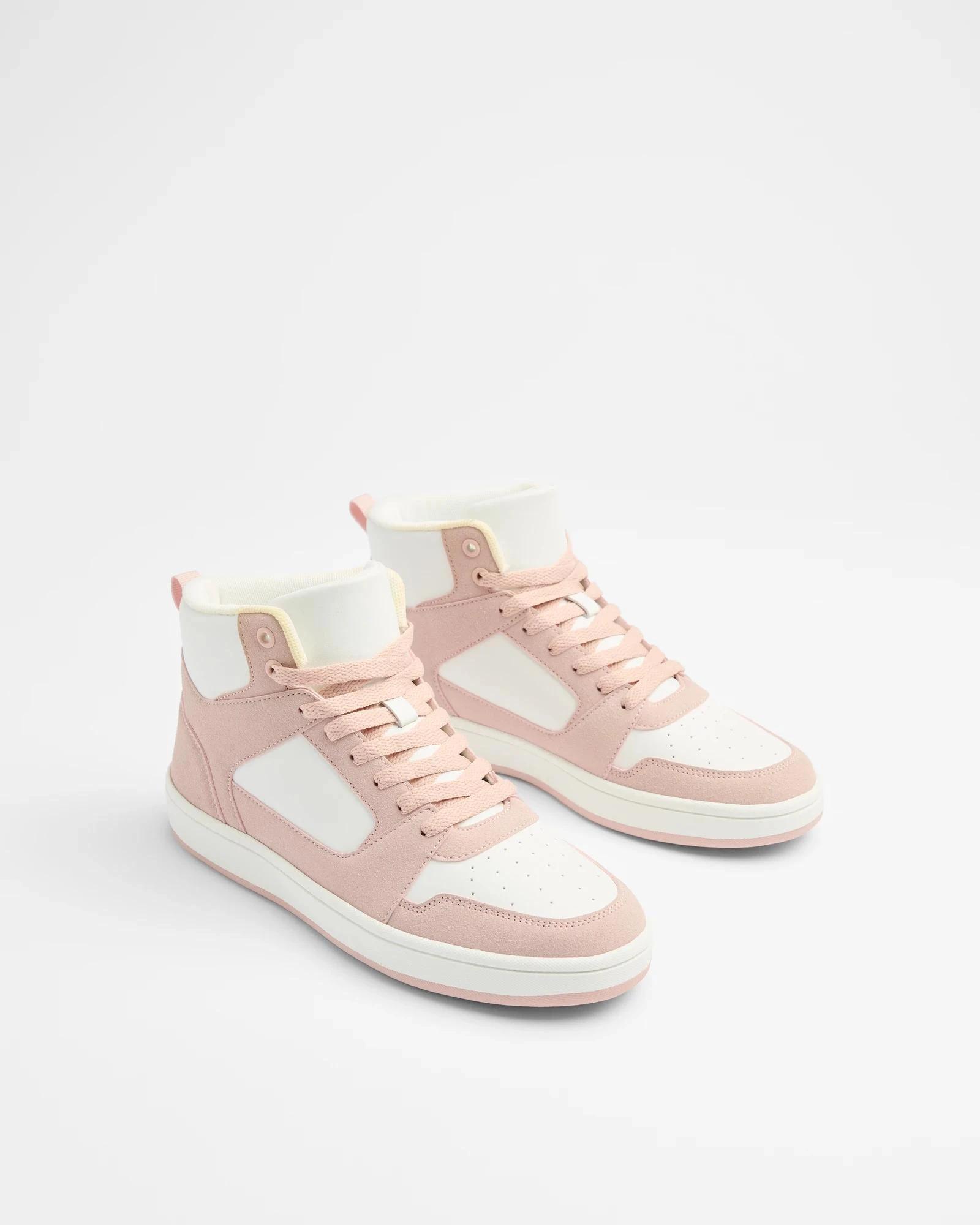 2 Target Girls Senior Retro Hightop Sneaker PINK, 2 of 2