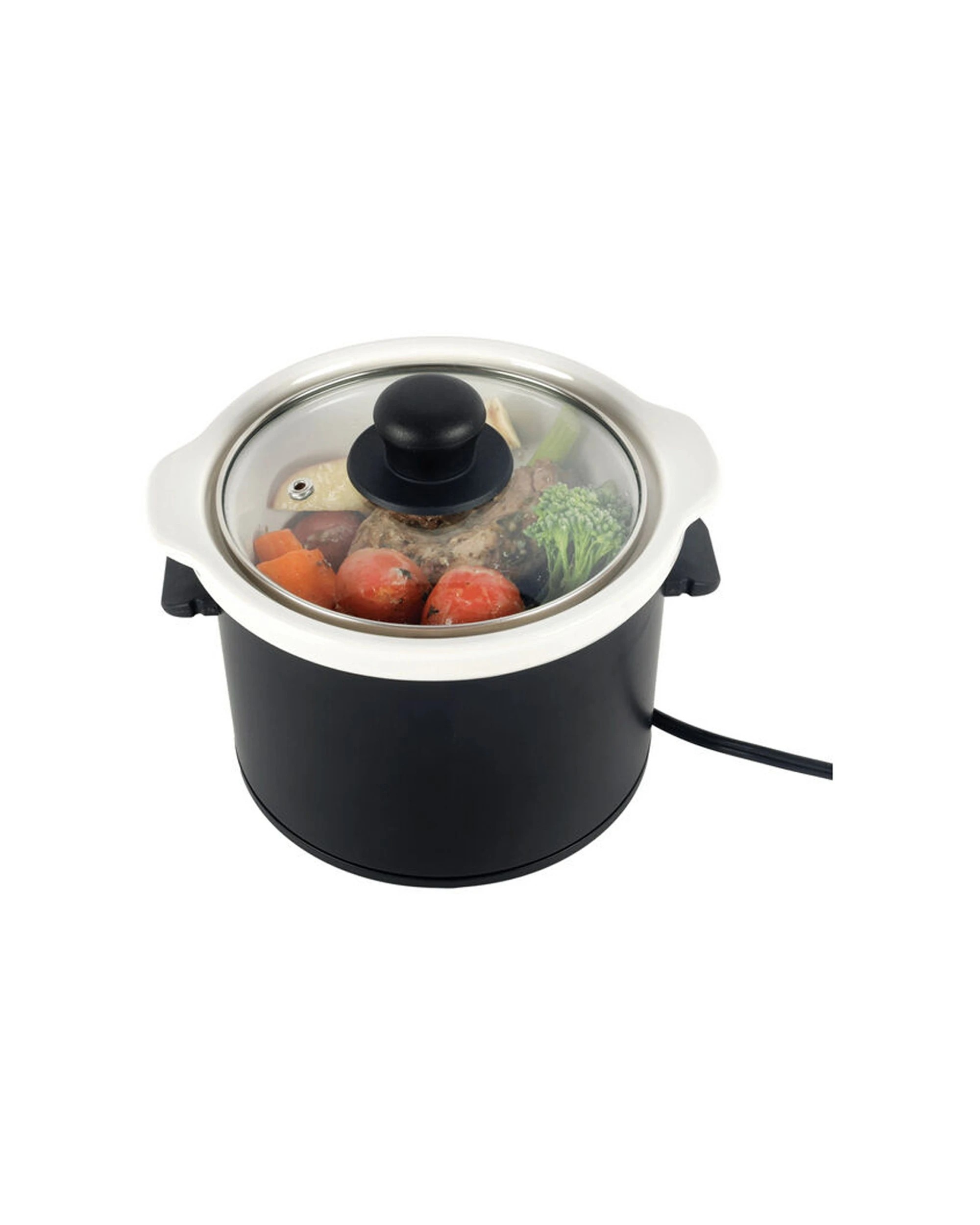 1 Wildtrak 12V Slow Cooker 1.4L Compact Non-Stick Aluminium Locking Lid Camping - Black, 1 of 3