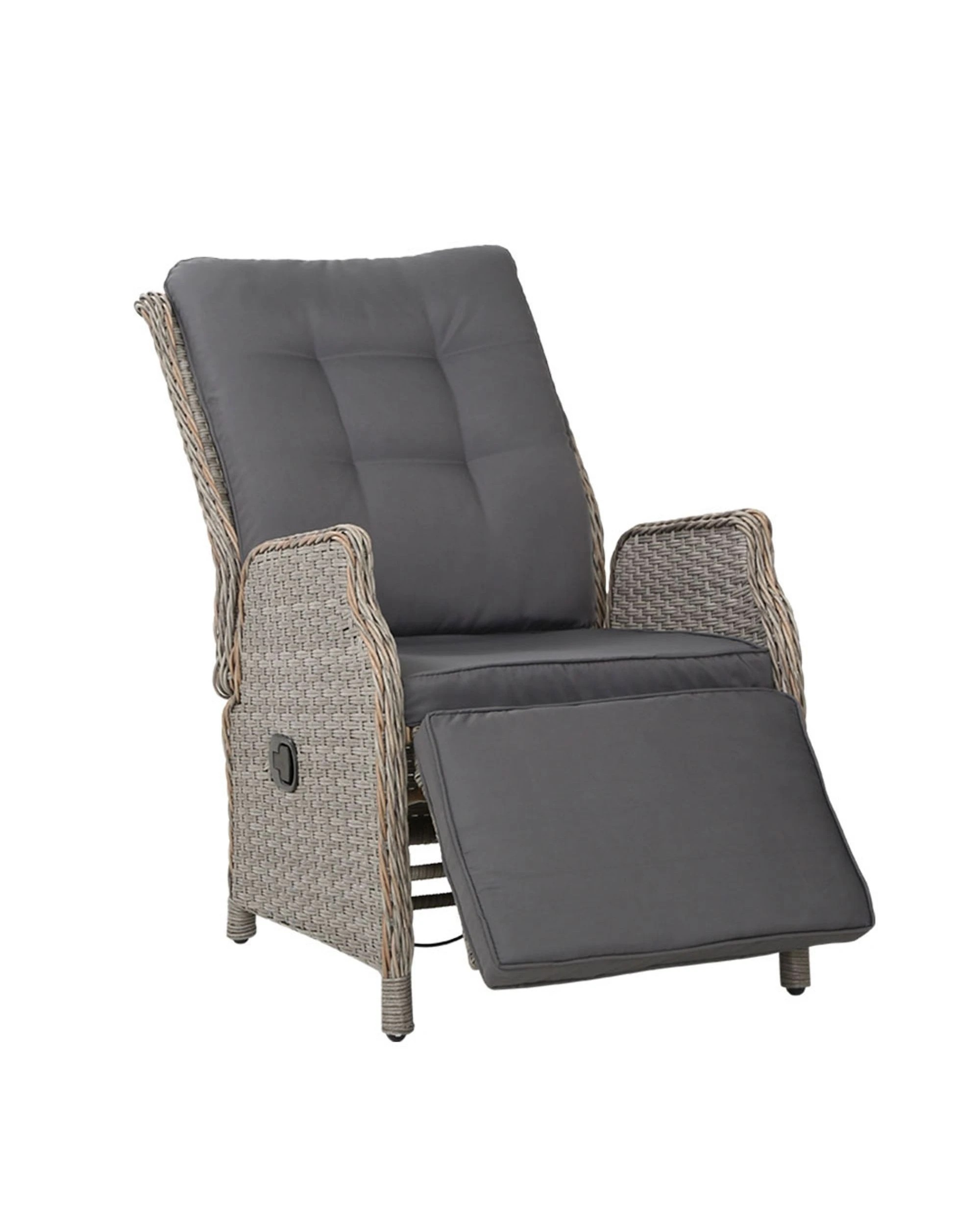 1 Gardeon Recliner Chairs - Grey, 1 of 5