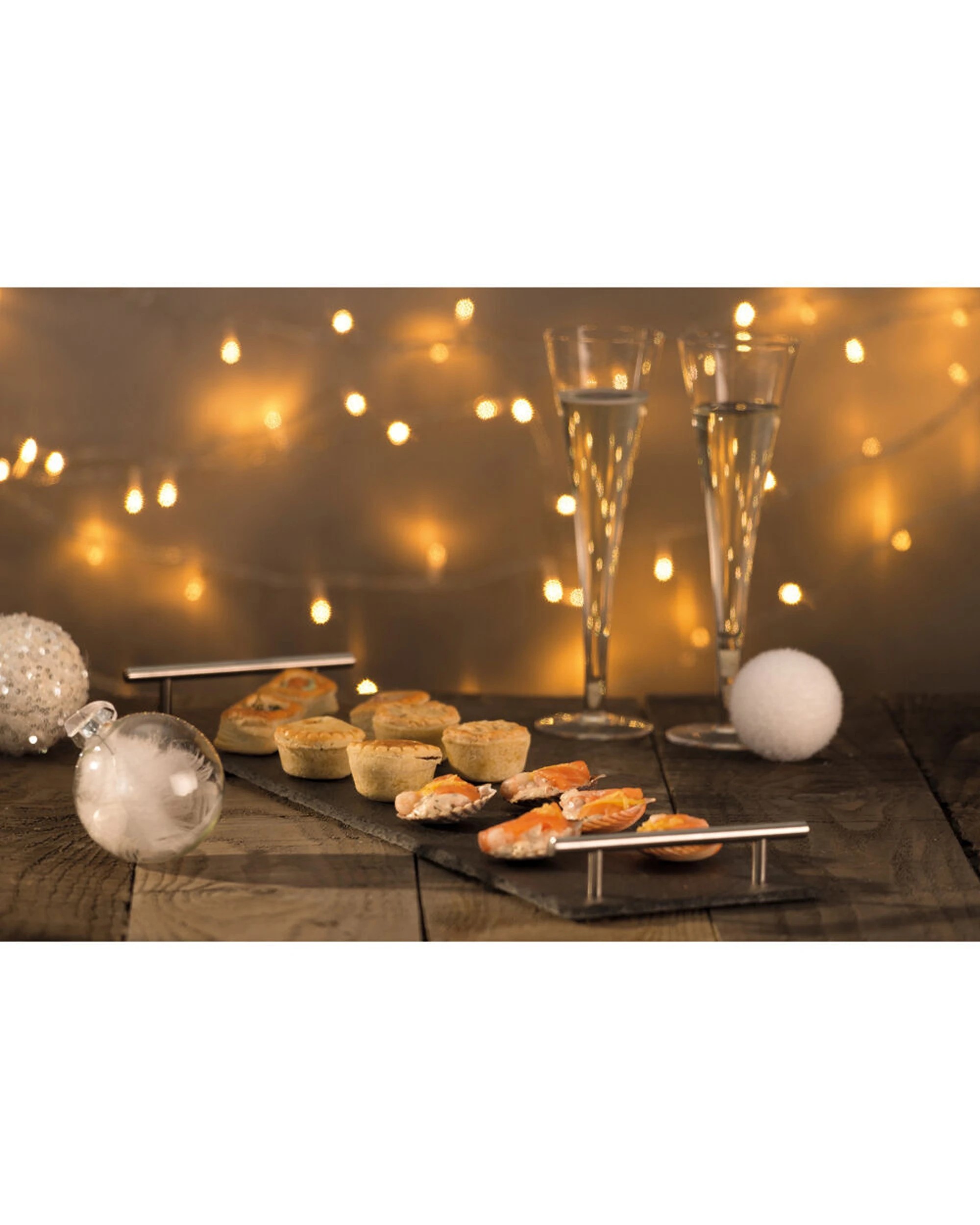 5 Artesa 2PK Rustic Slate Rectangular Serving Platter Brushed Brass Handles - Multi, 5 of 5