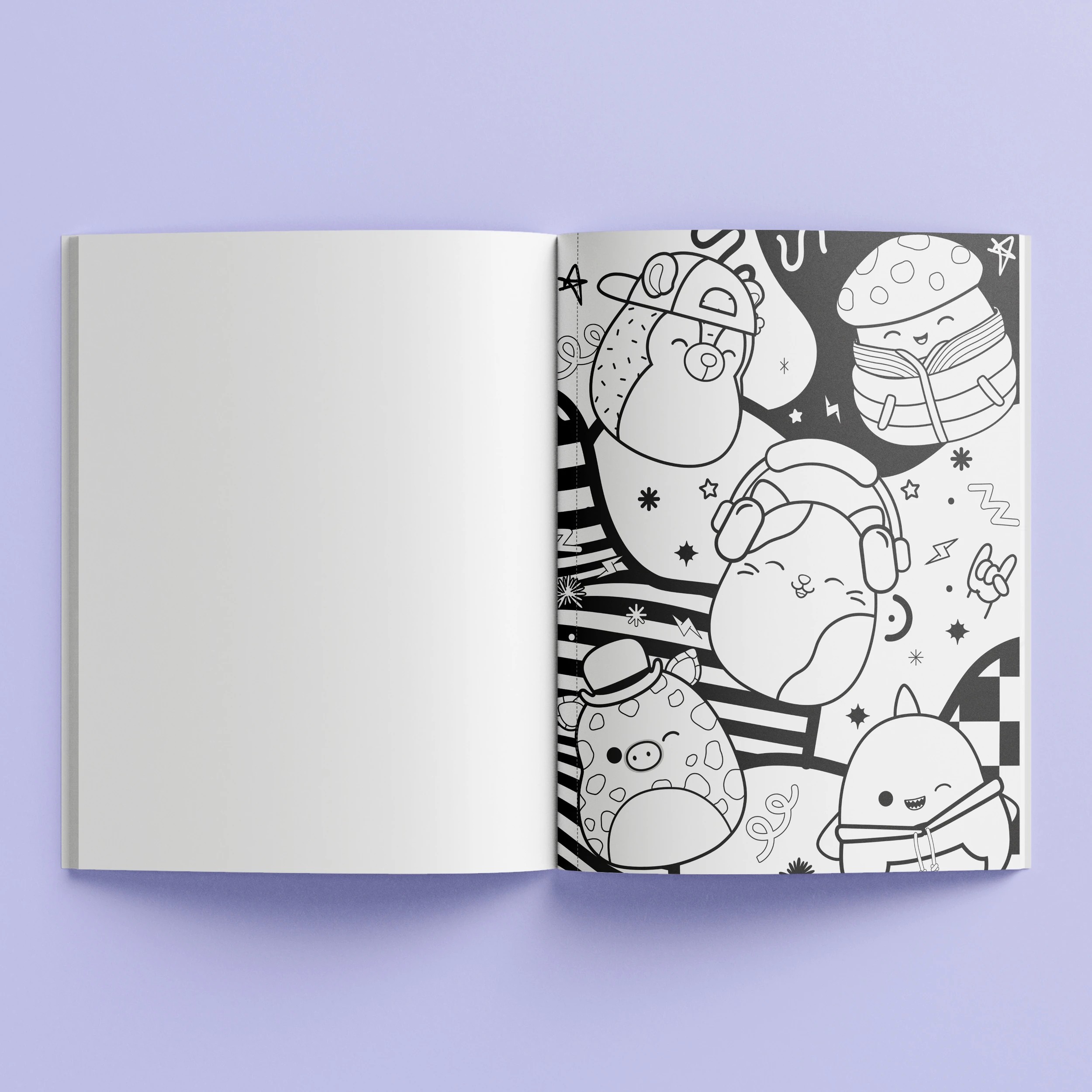 4 Kaleidoscope Original Squishmallows Street Style Colouring Book, 4 of 5
