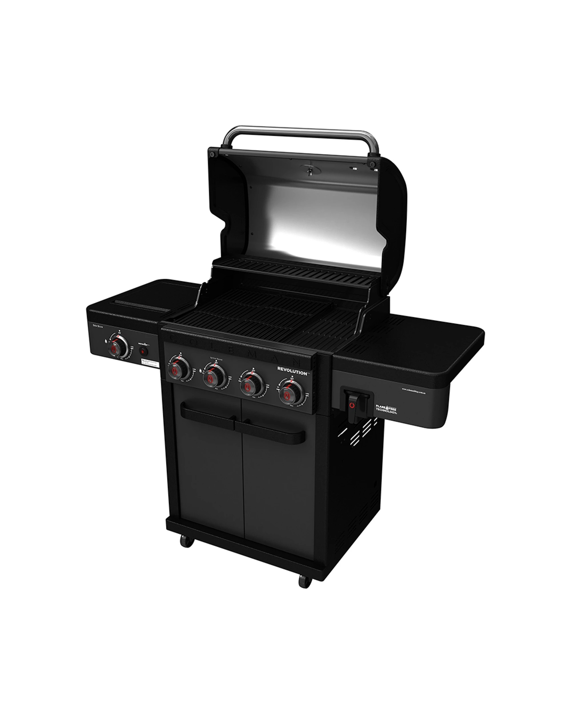 5 Coleman Revolution 4 Burner BBQ With Side Burner Instastart Ignition ULPG Gas - Black, 5 of 9