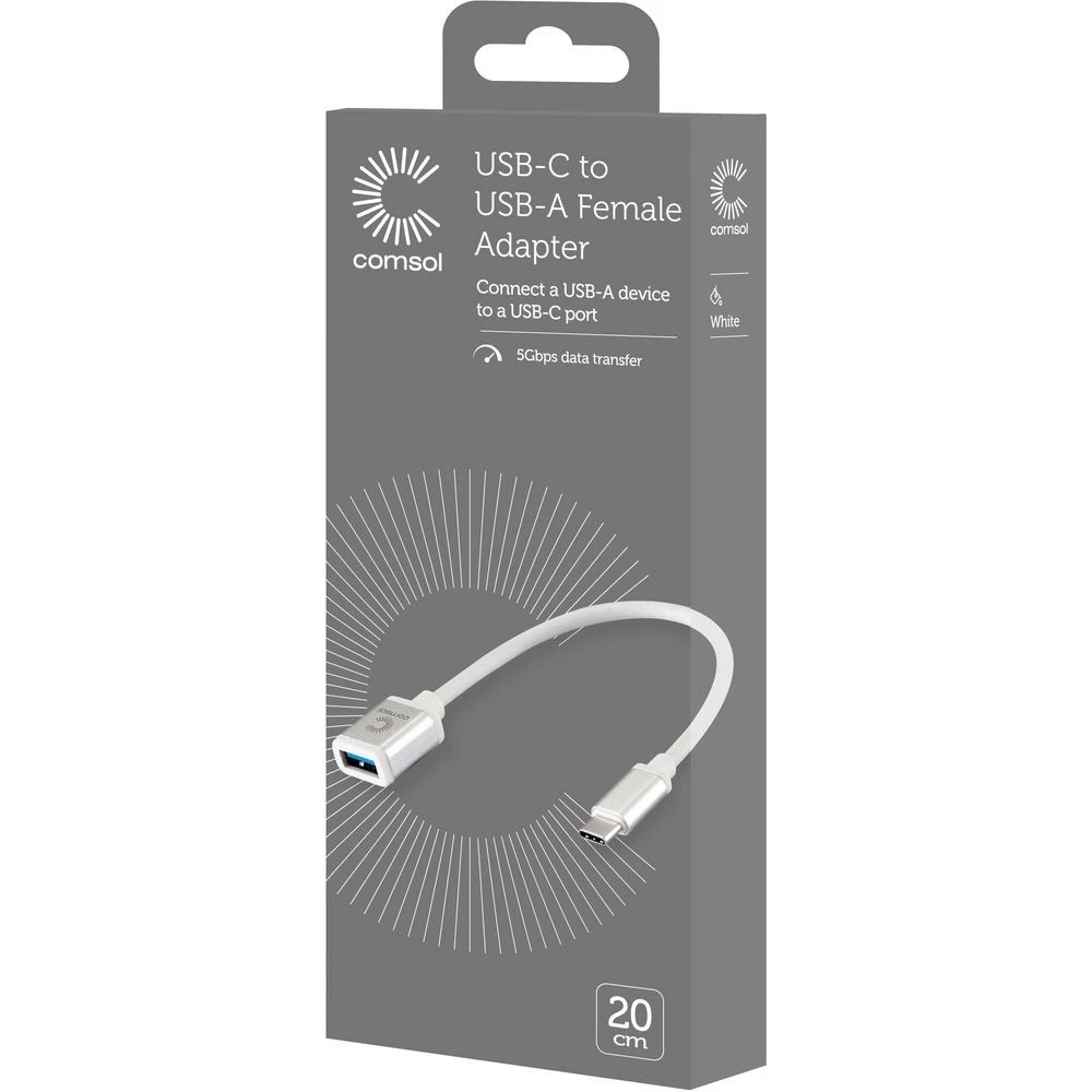 3 Comsol USB-C to USB-A Adapter Cable, 3 of 3