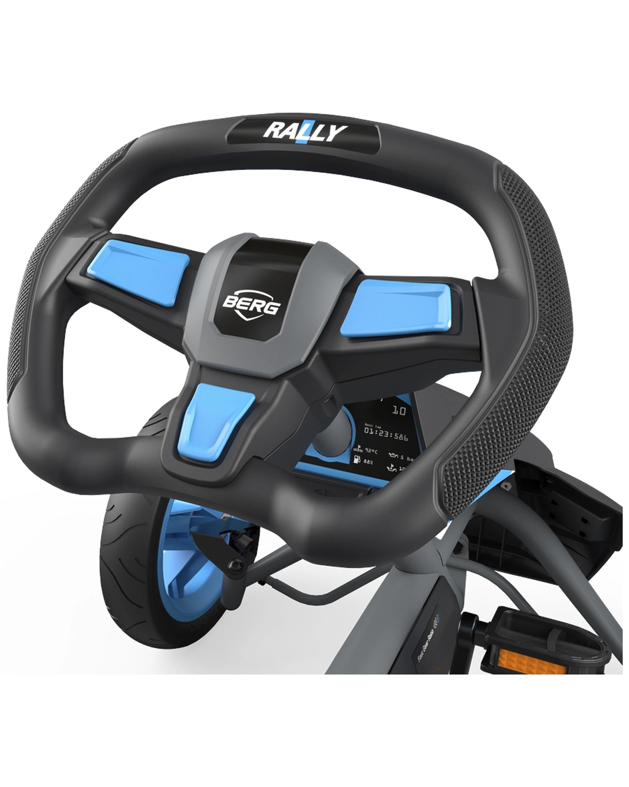 3 Berg Apx Rally 124cm Kids/children's Pedal Go Kart Ride On Cherokee Blue 4-12y - Blue, 3 of 5