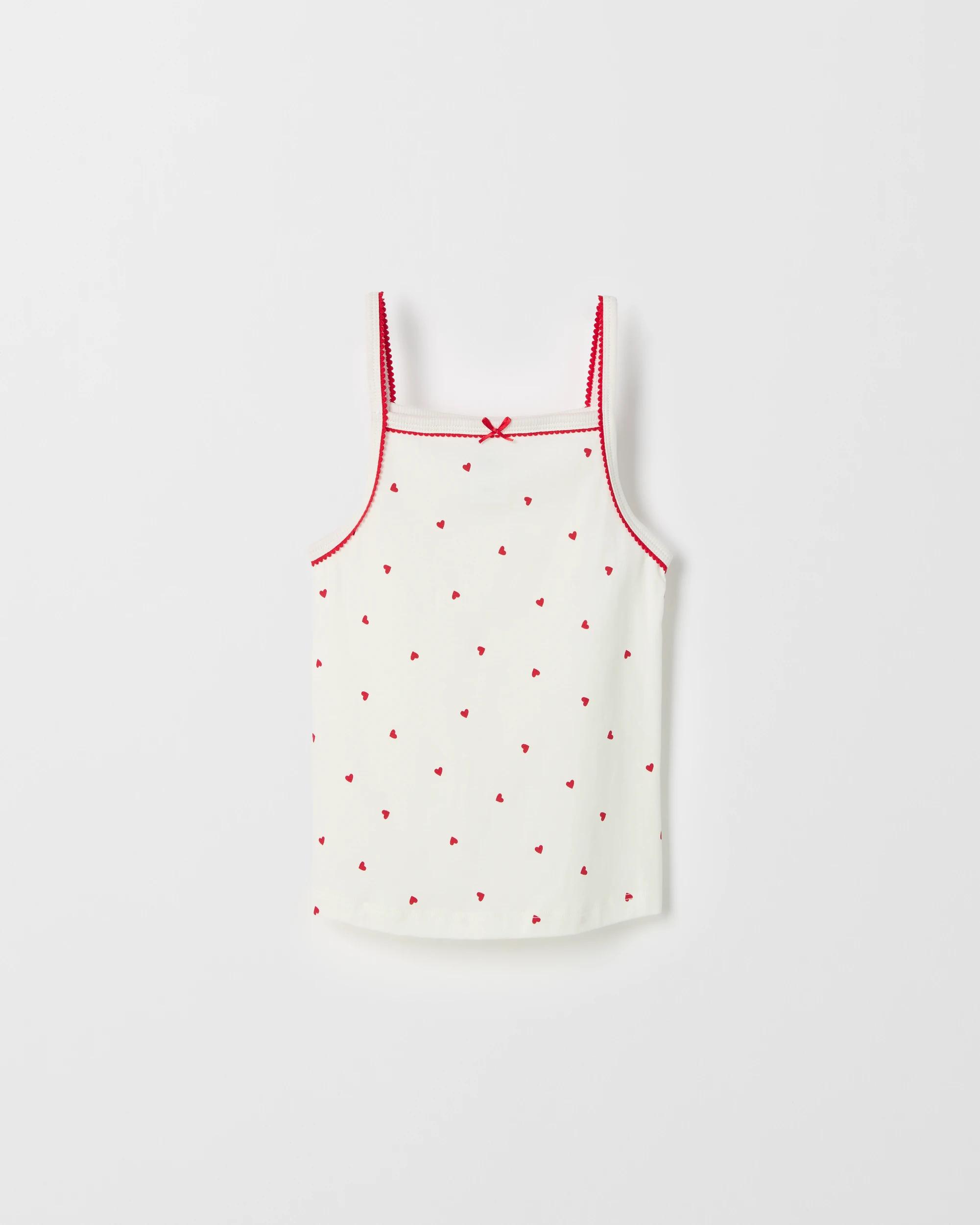 2 Maxx Australian Cotton 3 Pack Younger Girls Camisole HEART, 2 of 5