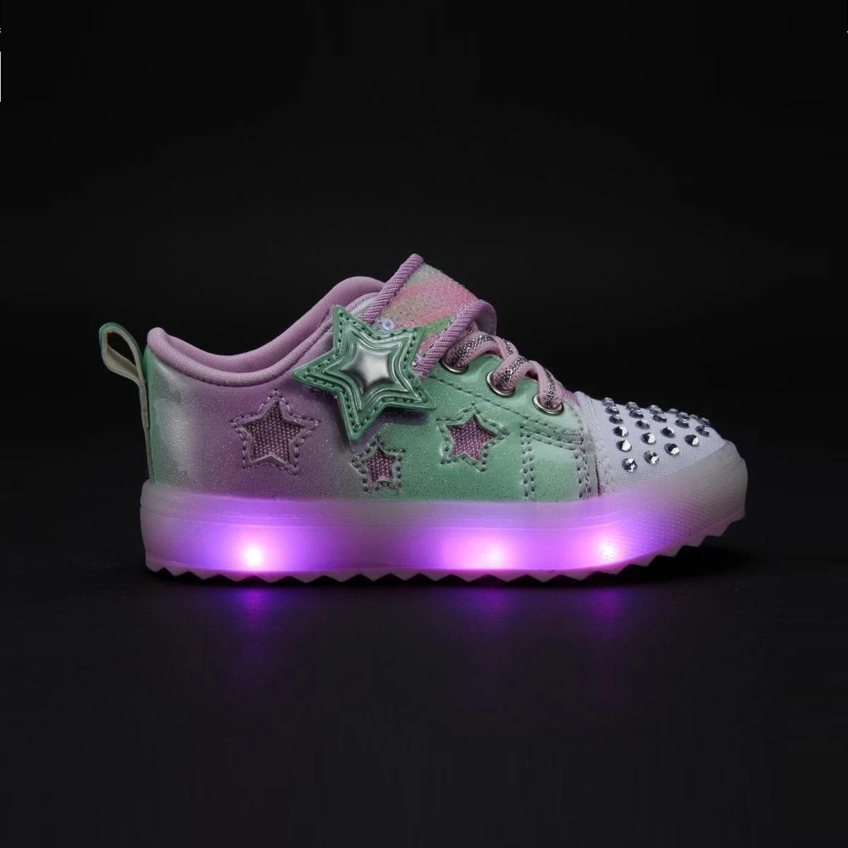 2 Baby Sneakers SOFT OMBRE GREEN PINK, 2 of 6