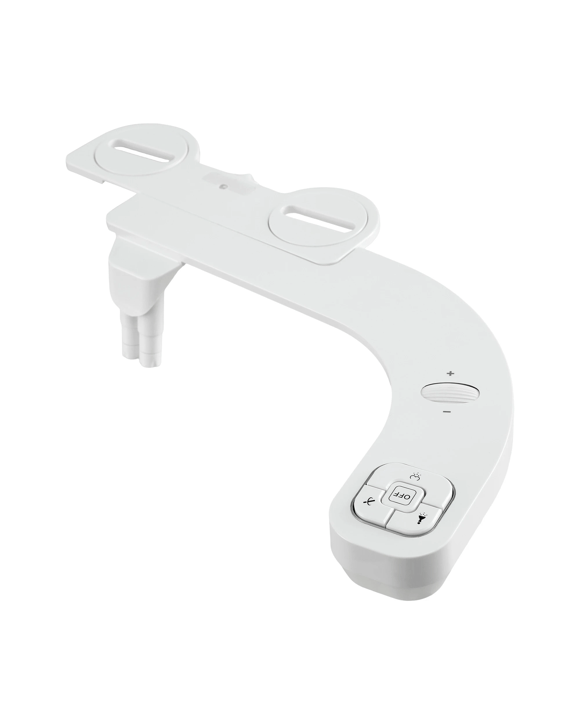 Cefito Ultra-Slim Bidet Attachment Detachable Dual Nozzle Cold Water Bidet - White