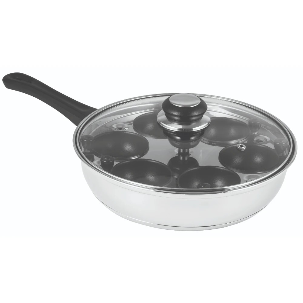 1 Avanti 6 Egg Poacher - 24cm - Black, 1 of 1