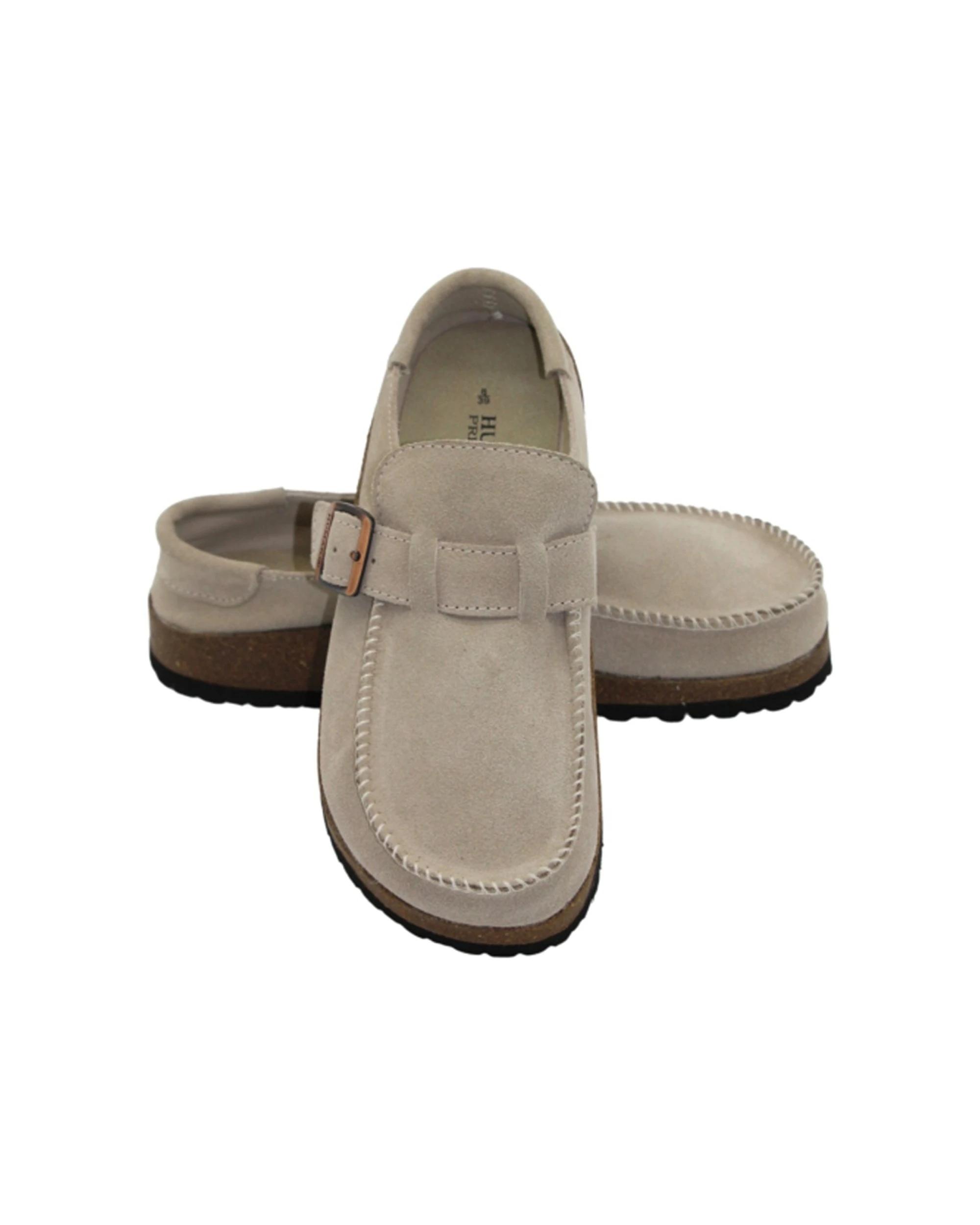 4 Human Shoes Winnie Women's Moccasin Slip-ons Moulded Sole Vintage Green Suede SAND SUEDE, 4 of 4