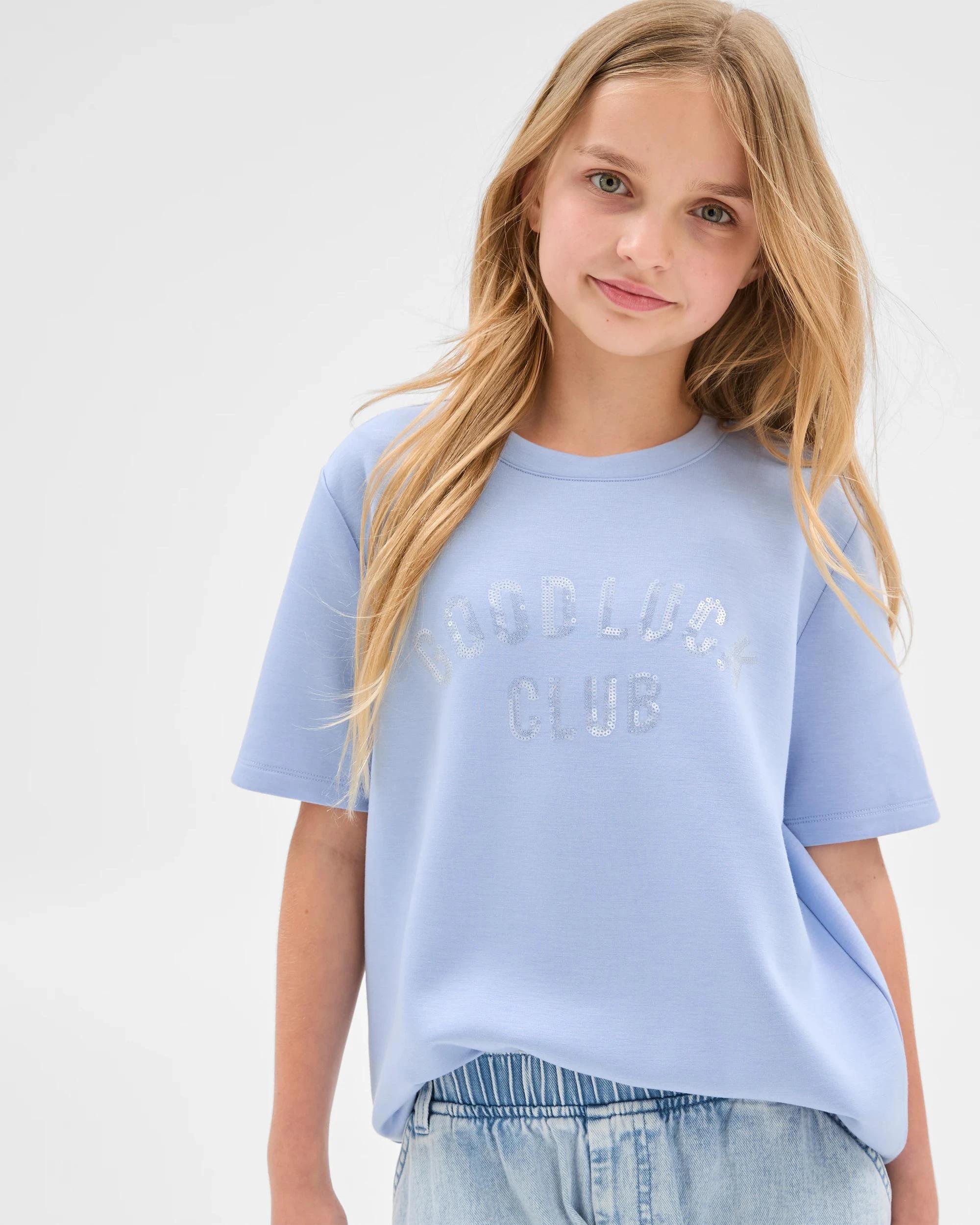 1 Target Kids Scuba Longline T-Shirt BRUNNERA BLUE, 1 of 6