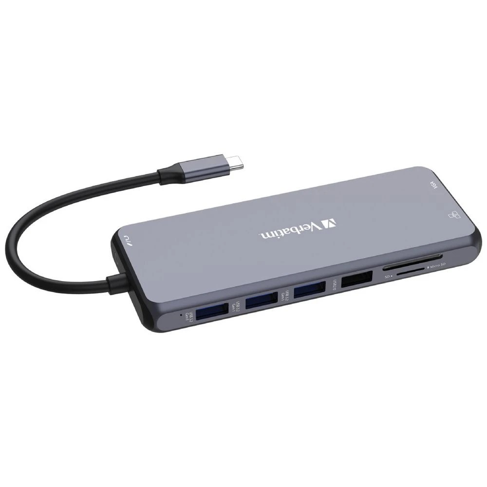 3 Verbatim 14-port USB-C Hub Grey, 3 of 6