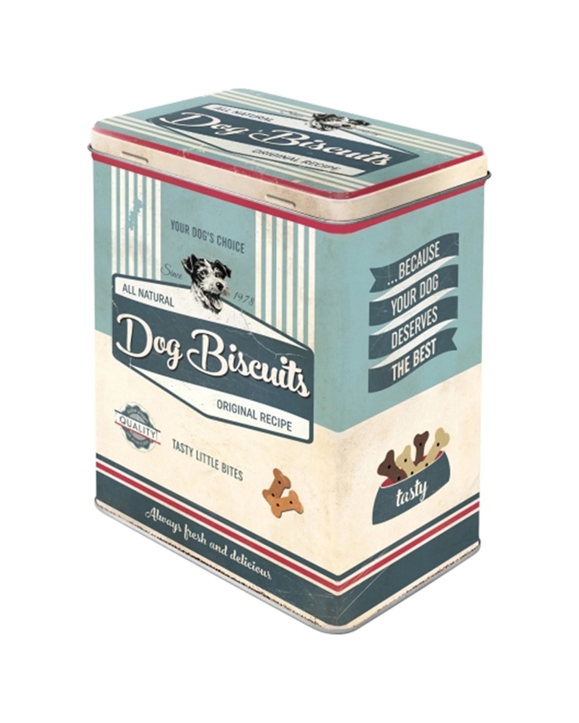 1 Nostalgic-Art Large Storage Tin Box - Dog Biscuits - Multi, 1 of 1
