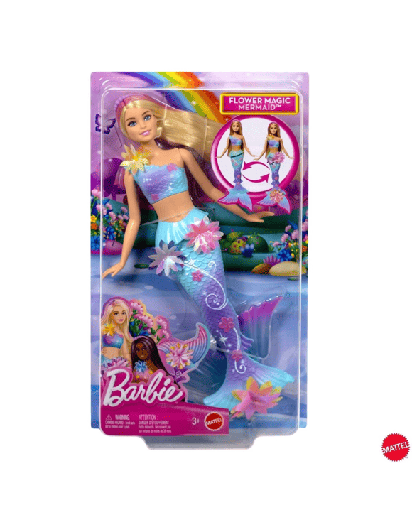 Barbie Flower Magic Mermaid Toy Doll