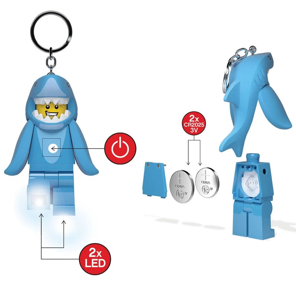 7 Lego Shark Man LEDLITE Keyring, 7 of 8