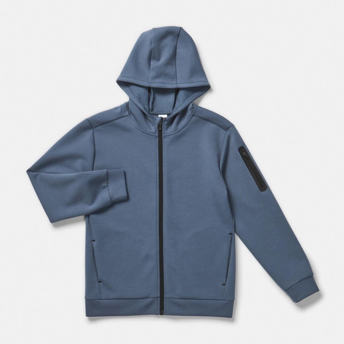 9 Active Kids Zip Through Hoodie Vintg Blue, 9 of 10