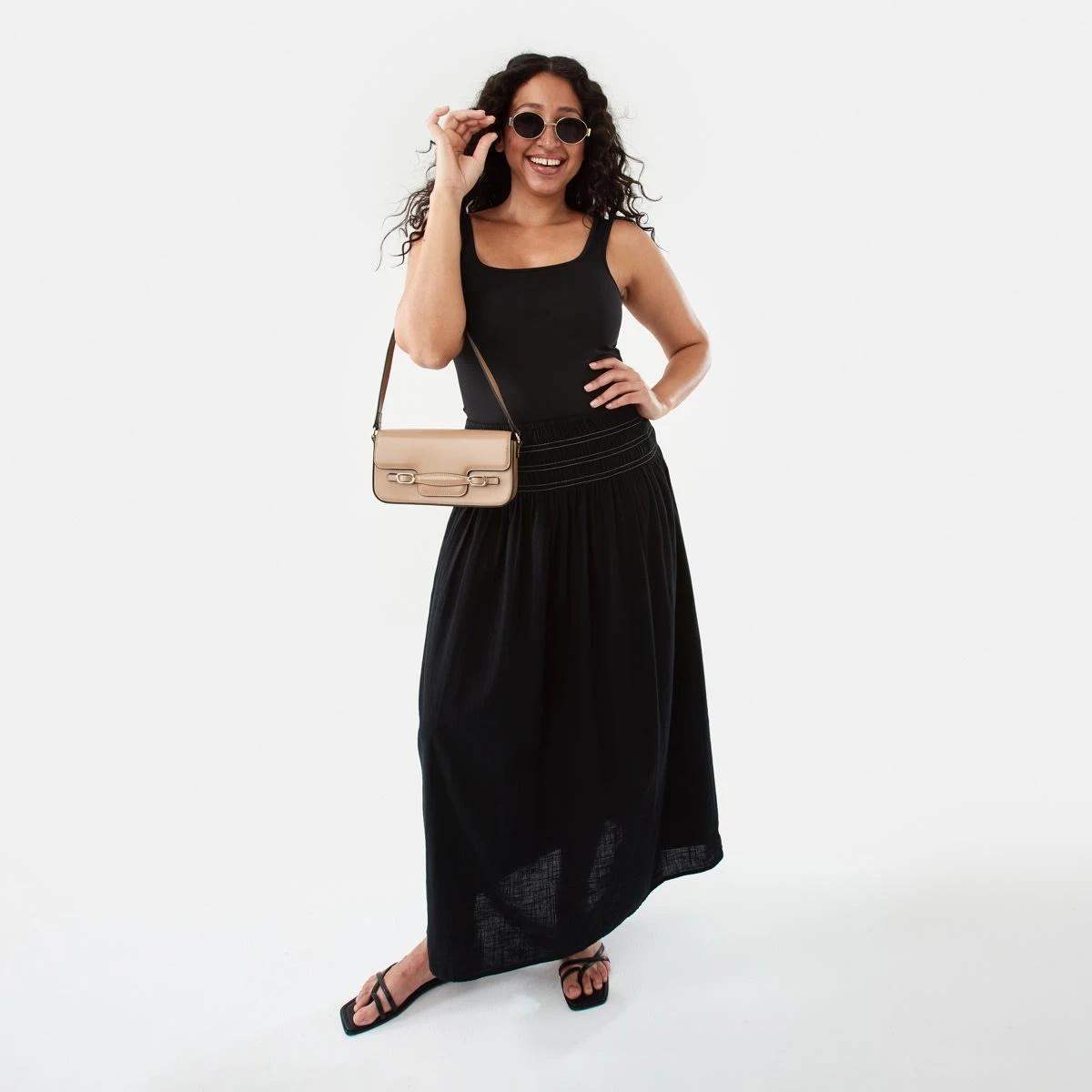 7 Sleeveless Luxe Tank Black, 7 of 8