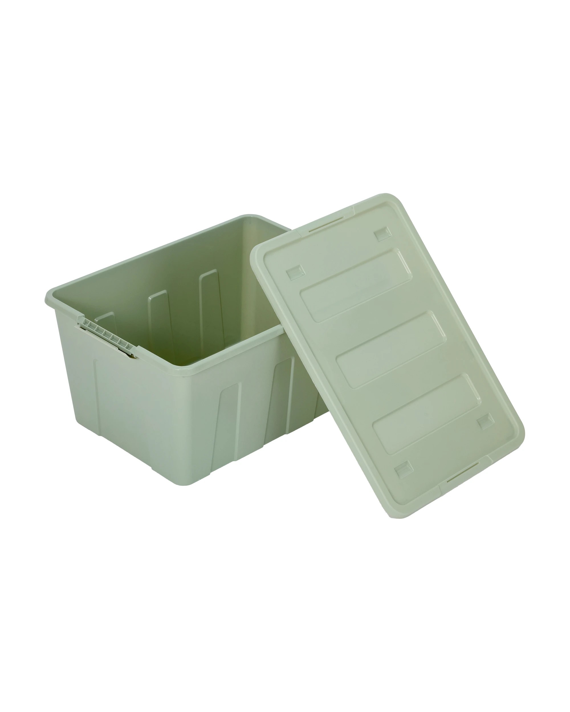 2 60L Storage Tub on Wheels - Green, 2 of 6