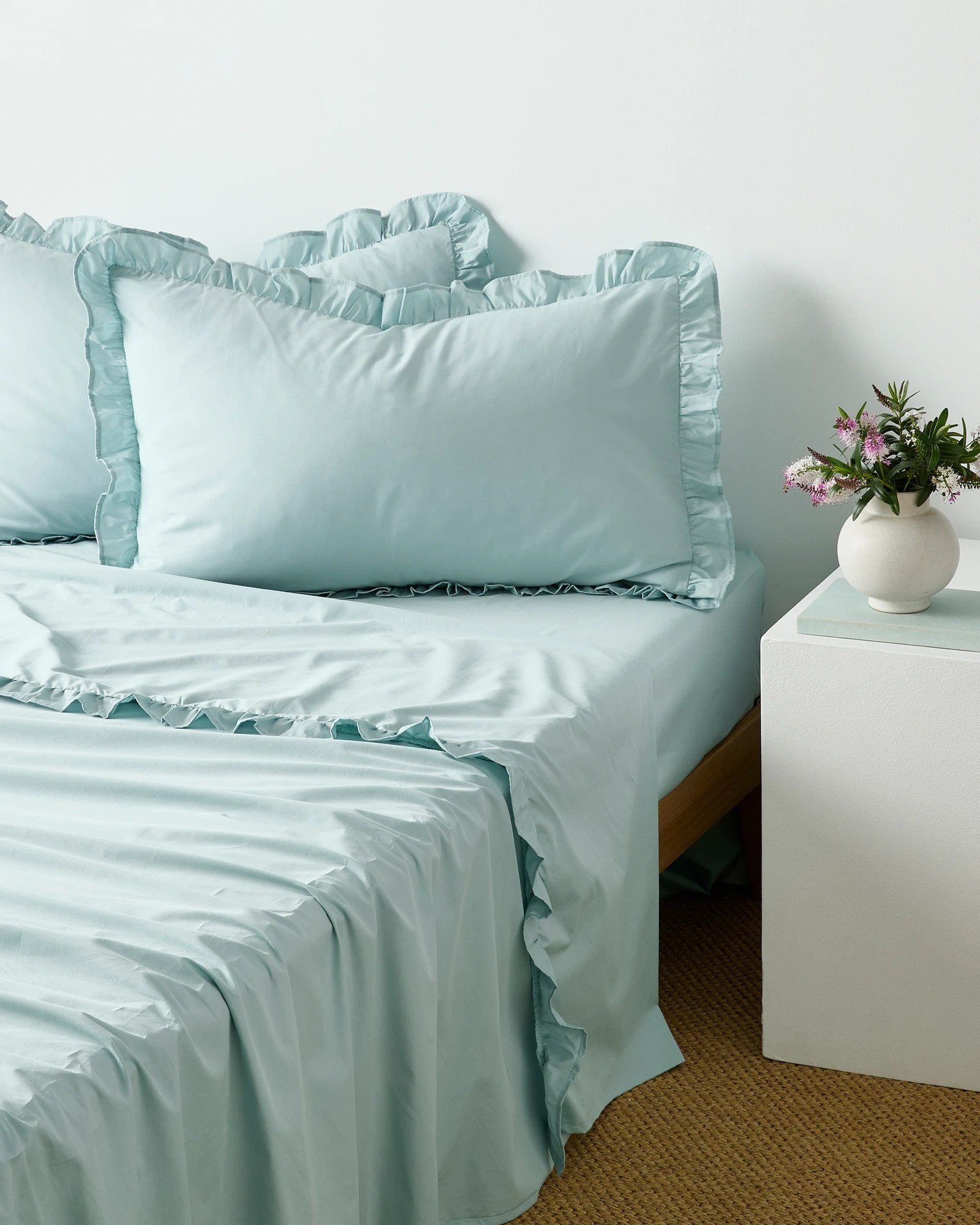 1 Target Ruffle Australian Cotton 2 Pack Standard Pillowcases - One Size - Green, 1 of 1