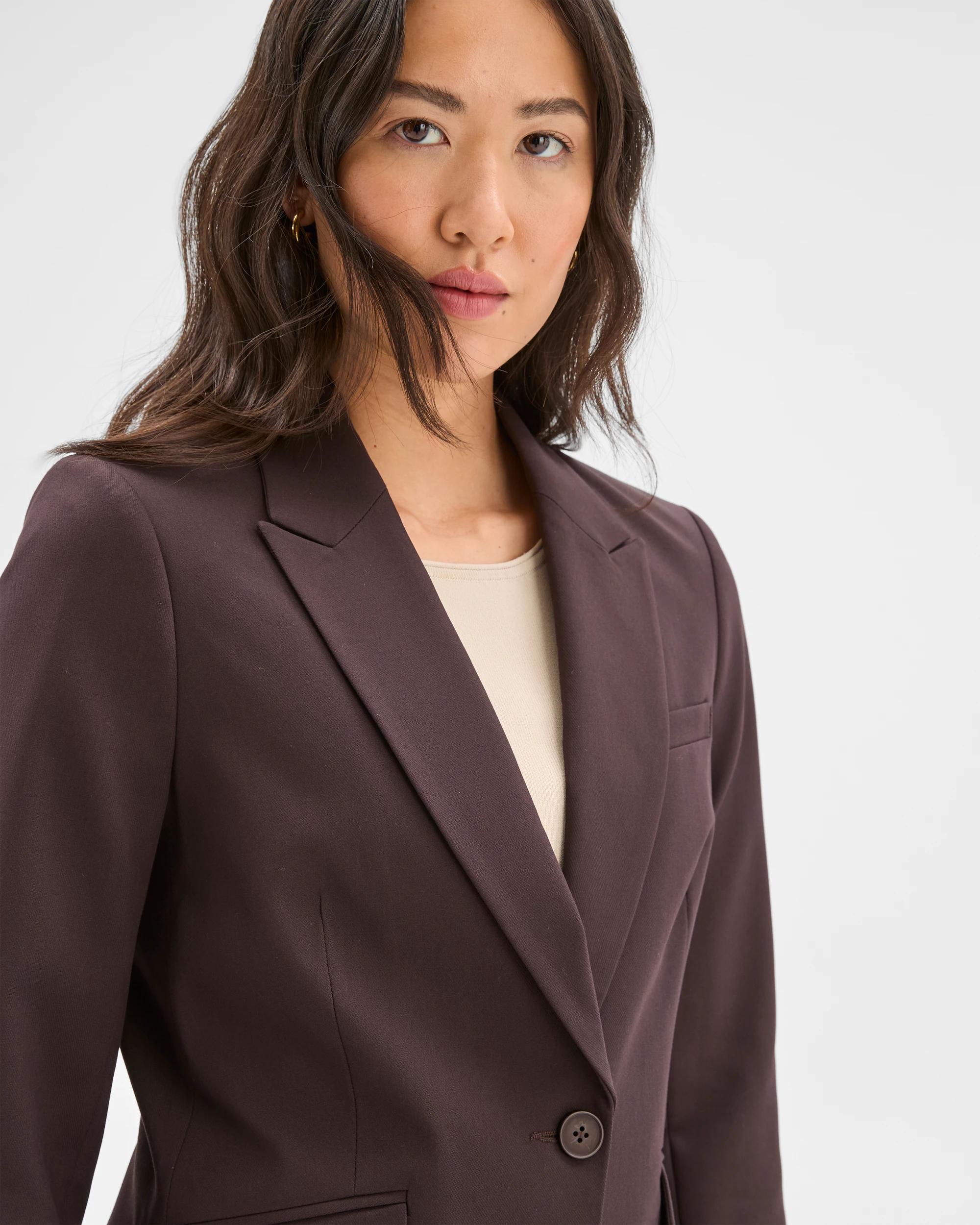 5 Preview Classic Single Breasted Blazer COFFEE BEAN, 5 of 7