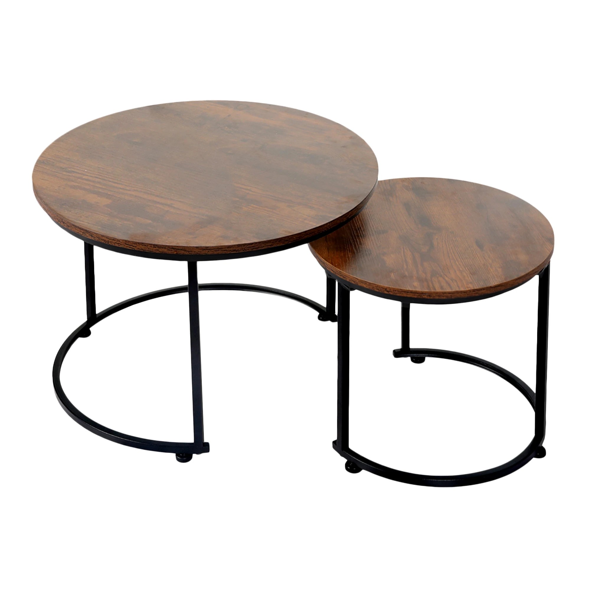 1 Levede Round Nesting Side Table - Brown, 1 of 9