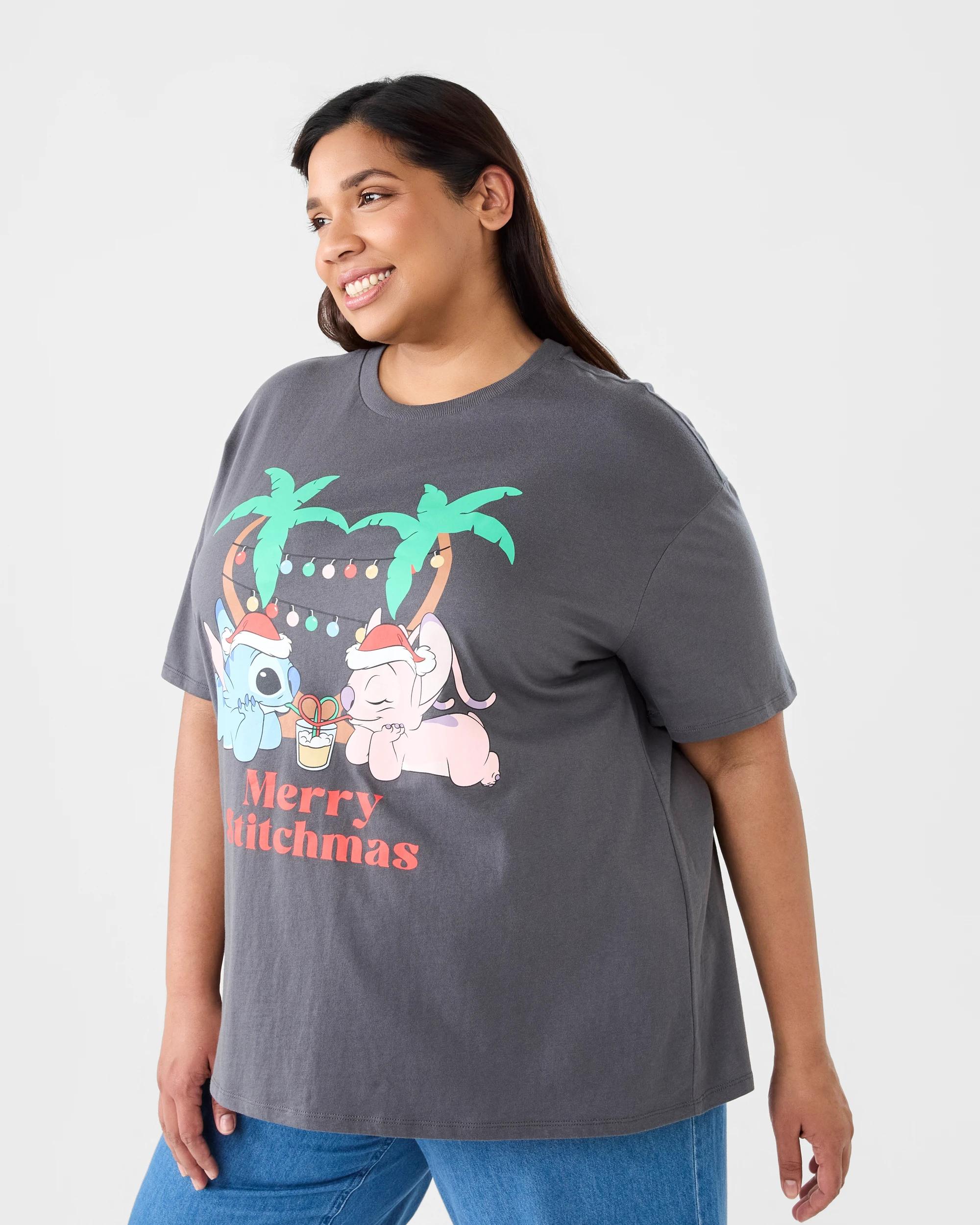 2 Curve Short Sleeve Stitch License Christmas T-shirt Stitch Mag, 2 of 5