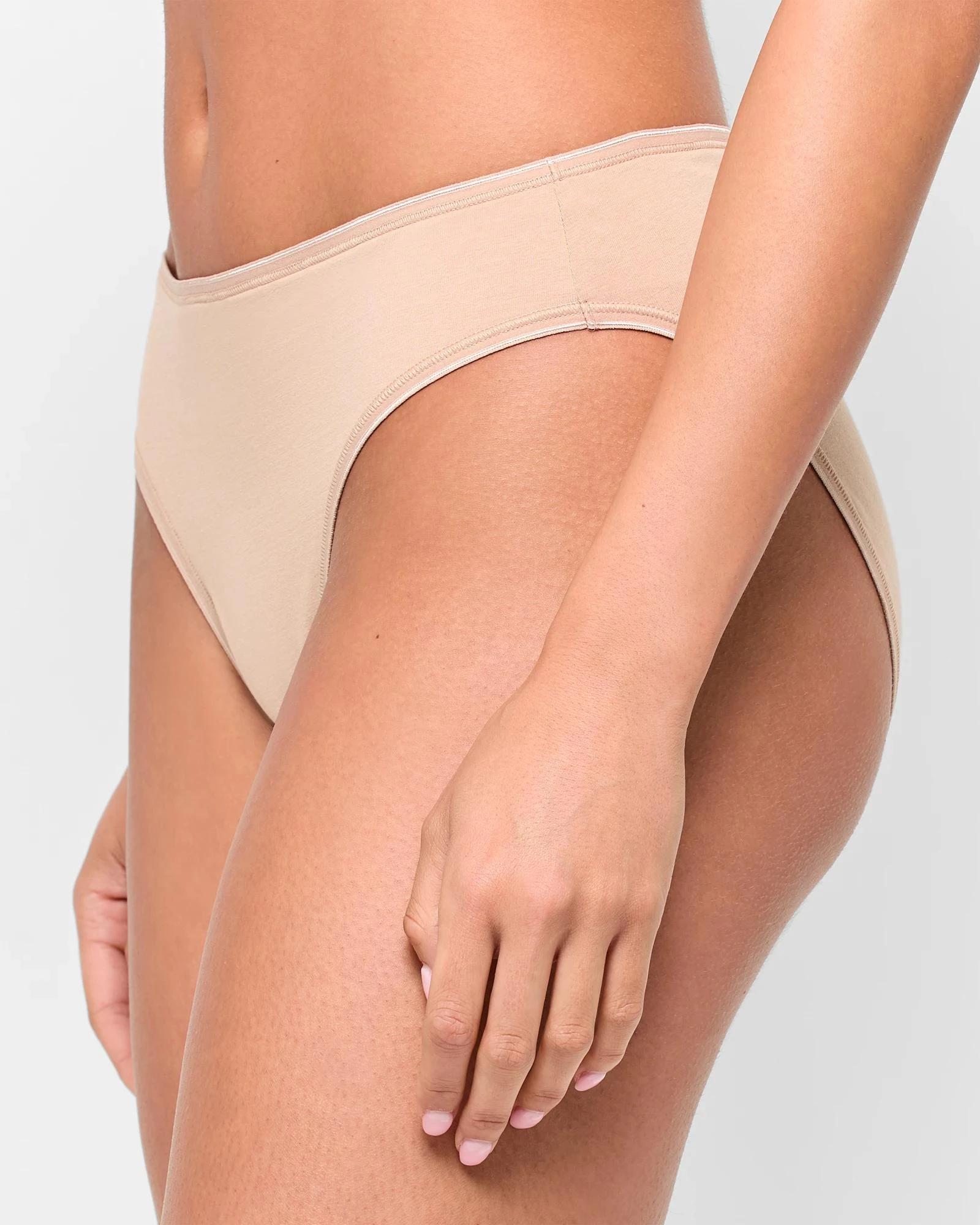 3 Target Australian Cotton Blend 2 Pack High Cut Briefs LATTE, 3 of 4