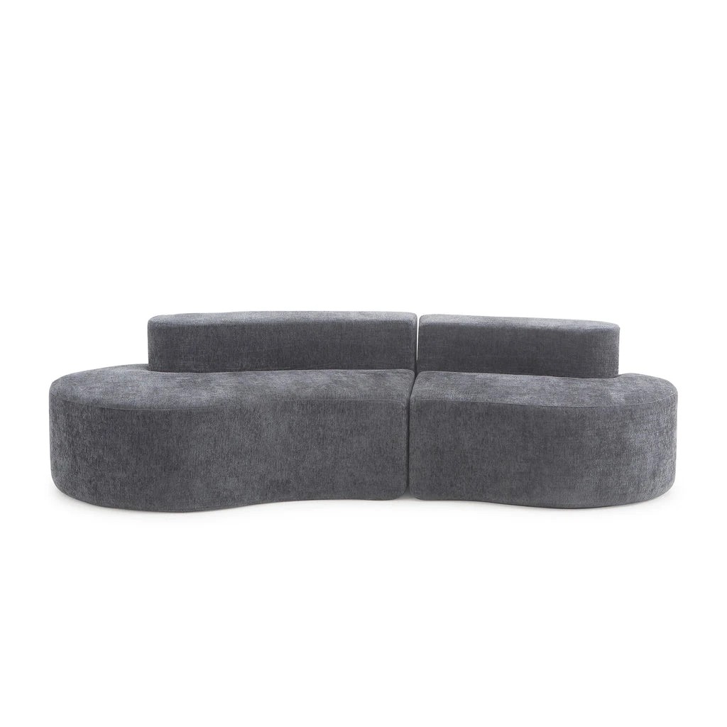 2 Zzz Atelier Arcadia Curve 3 Seater Foam Lounge Sofa - Charcoal, 2 of 7