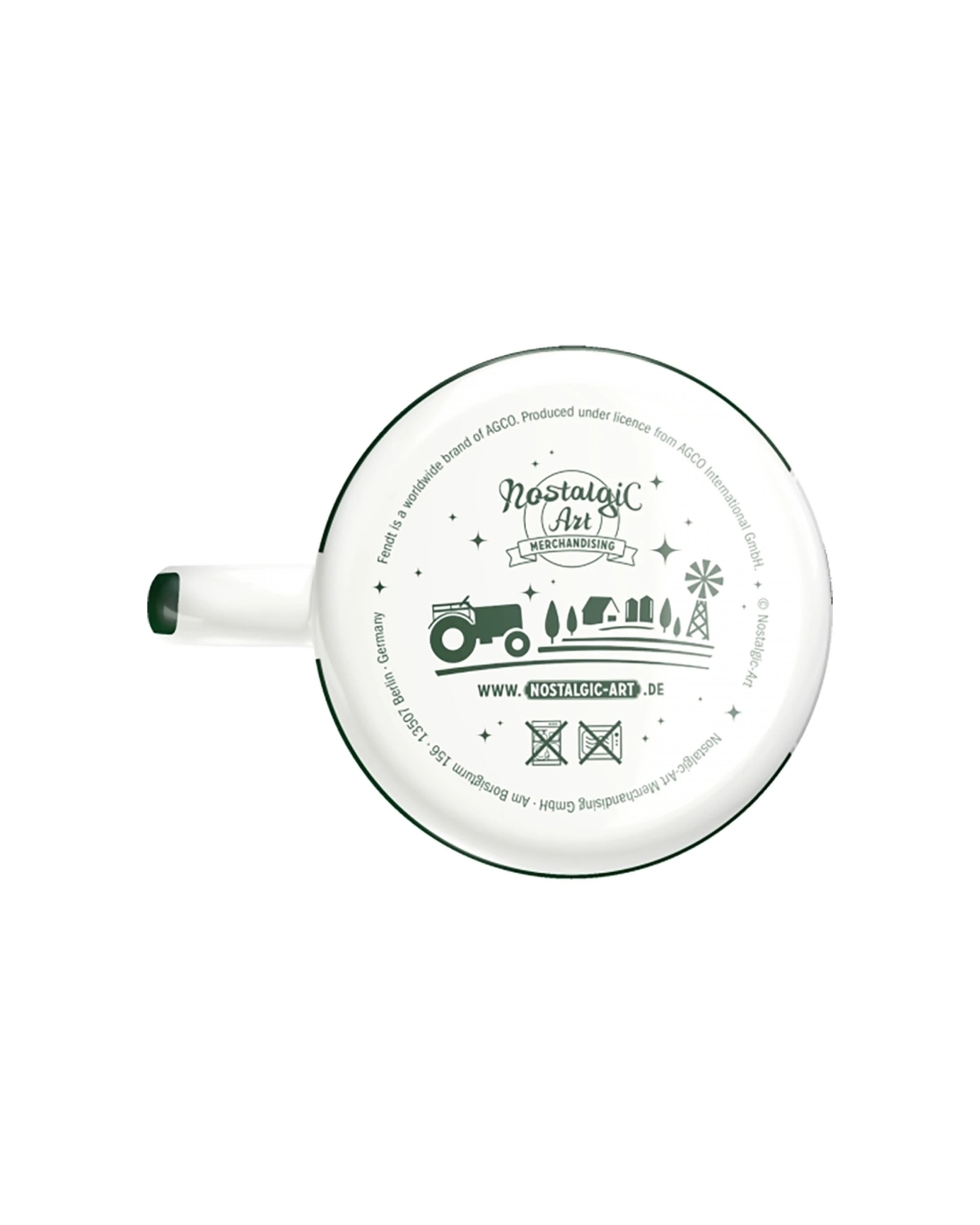 4 Nostalgic-Art Enamel Mug 360ml Mug - Fendt Tractors - Green, 4 of 4