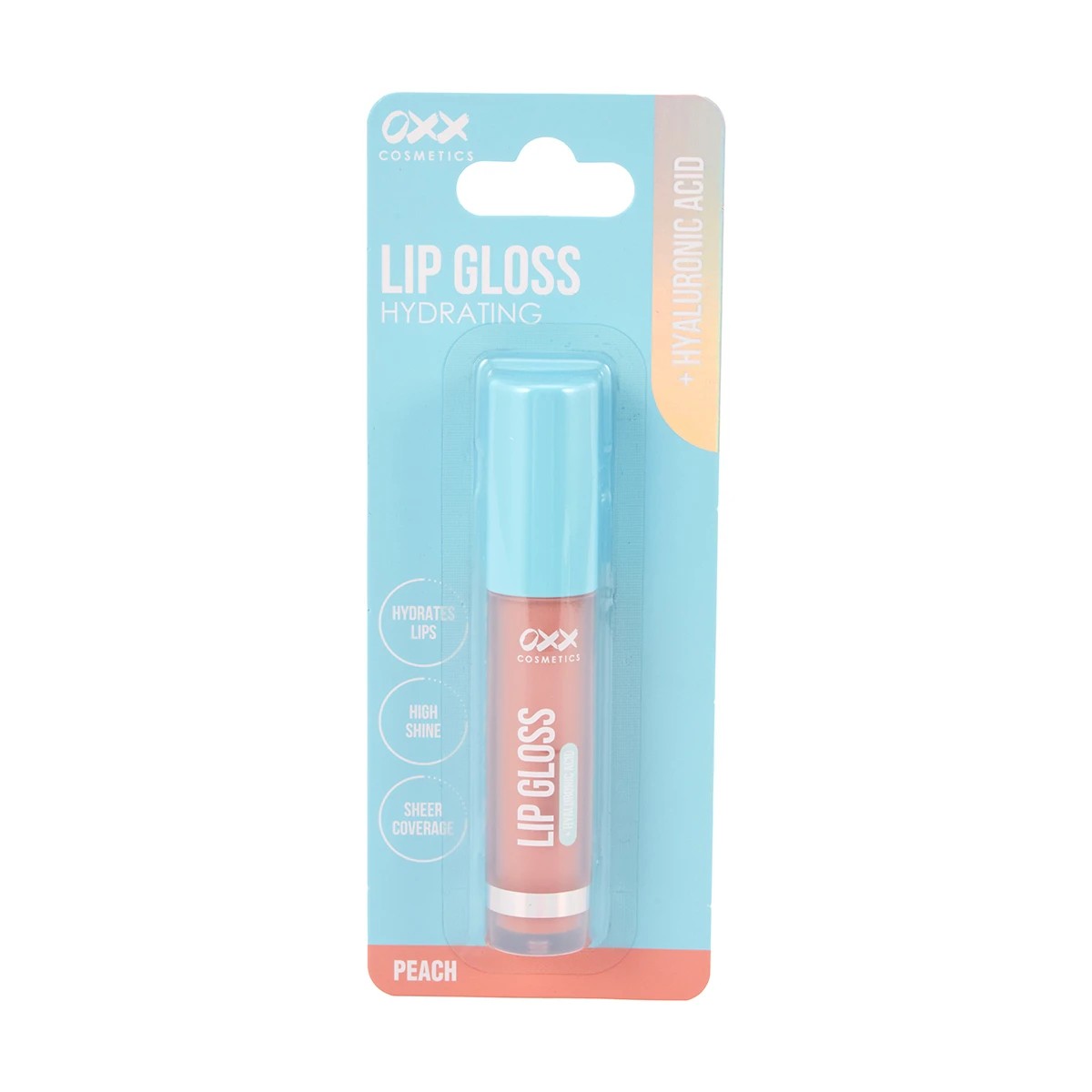 1 OXX Cosmetics Hydrating Lip Gloss - Peach, Hyaluronic Acid, 1 of 6