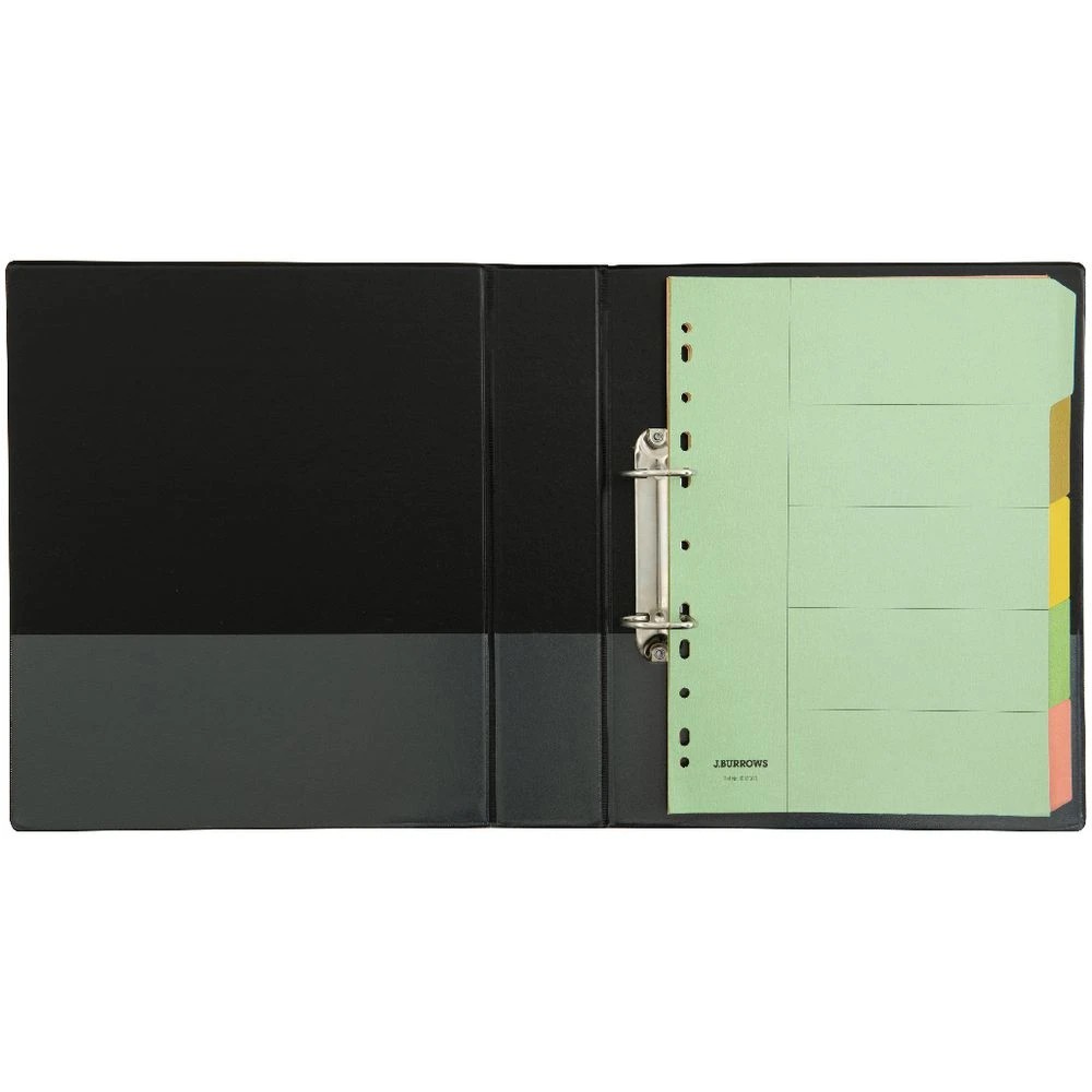 5 J.Burrows Insert Binder A4 2 D-Ring 38mm Black, 5 of 6