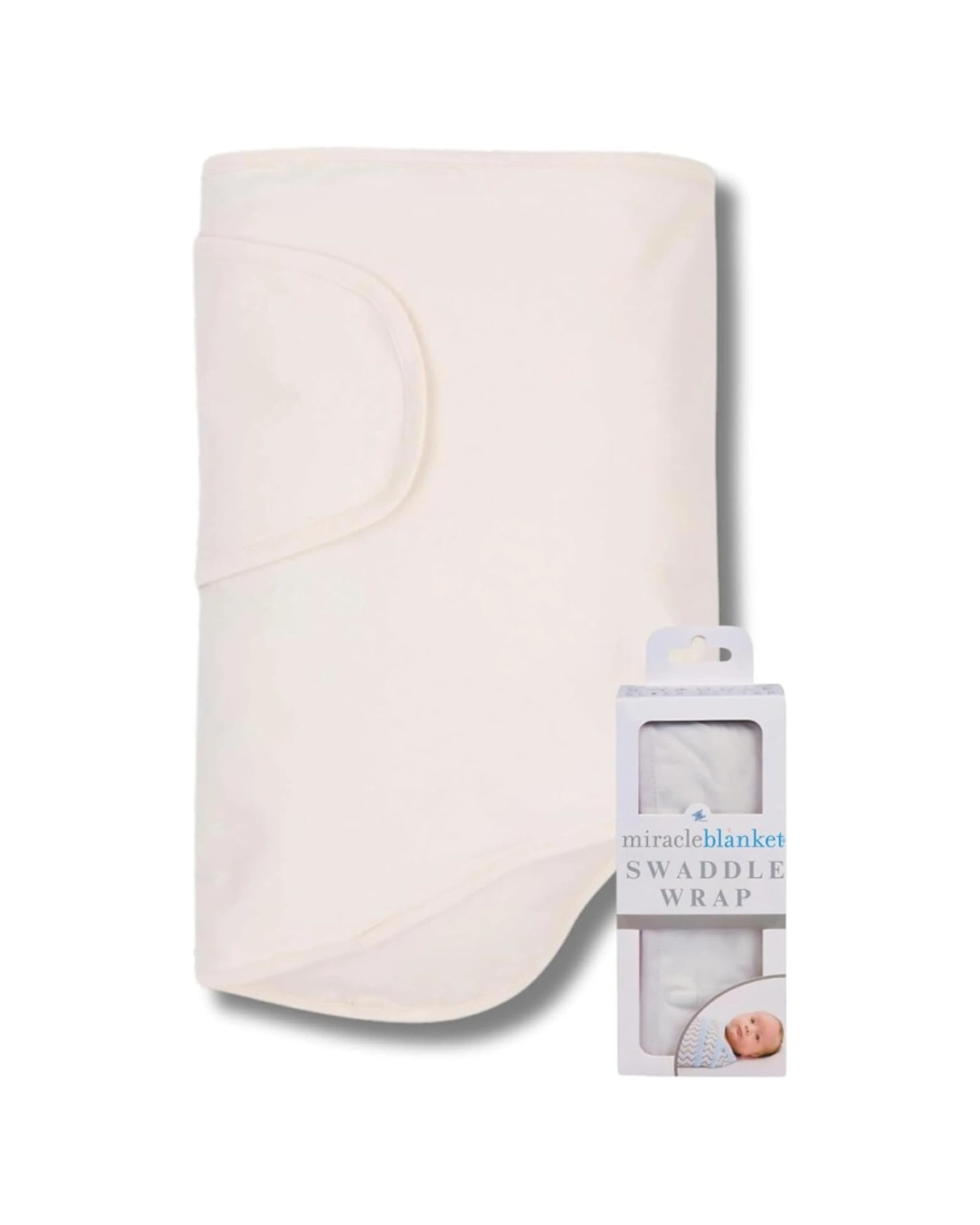 1 Miracle Blanket Baby Swaddle Wrap Blanket Soft Secure Design - Beige, 1 of 1