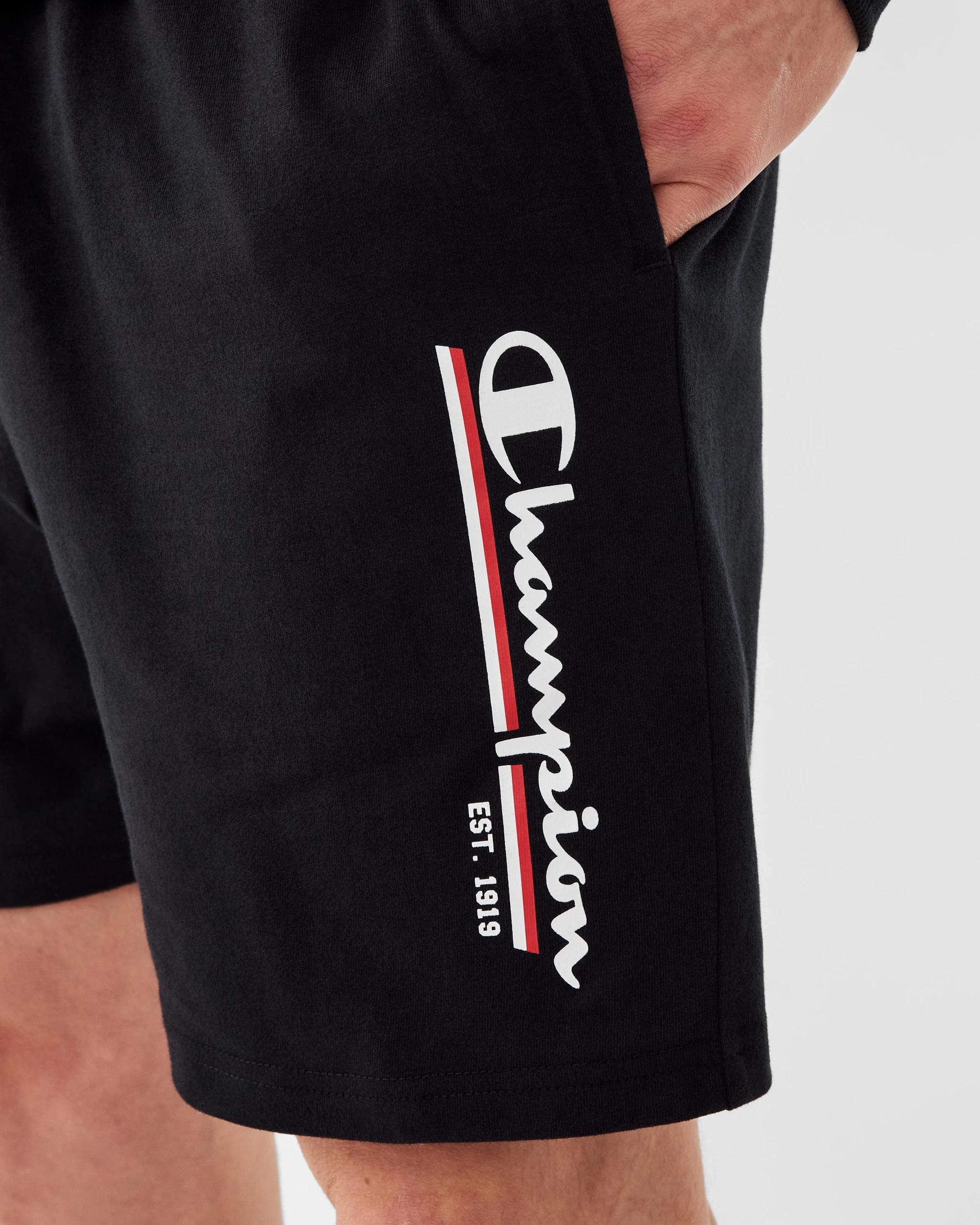 6 Champion Script Adult Shorts Black, 6 of 8