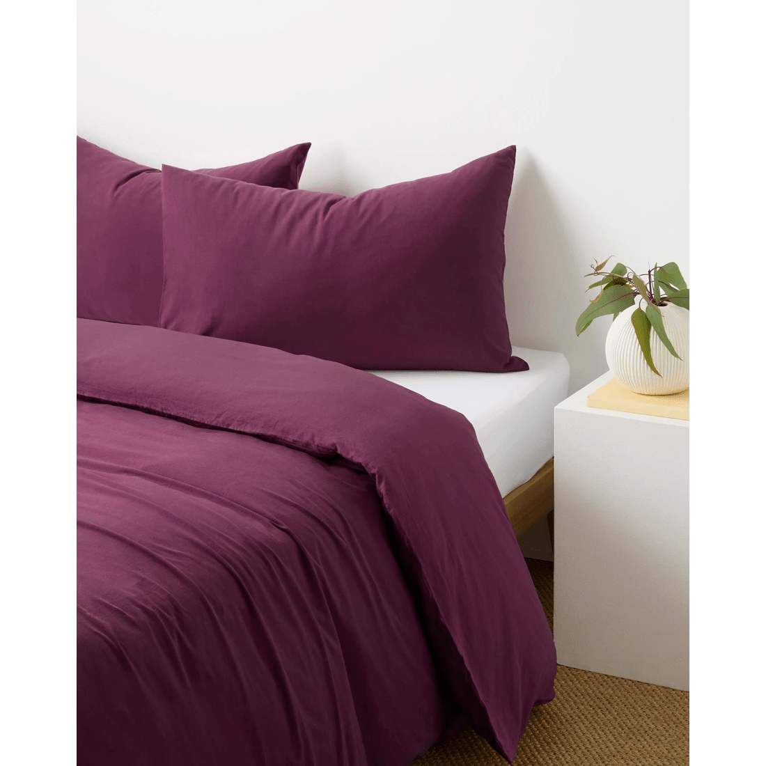 1 Arlo Stonewash 2 Pack Pillowcases - Pink, 1 of 2