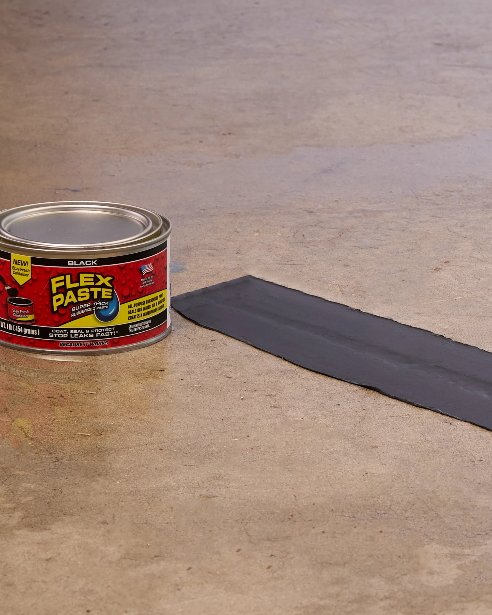 2 Flex Paste 450g, Waterproof Putty, Sealant, Fill Gaps Cracks Holes - Black, 2 of 7