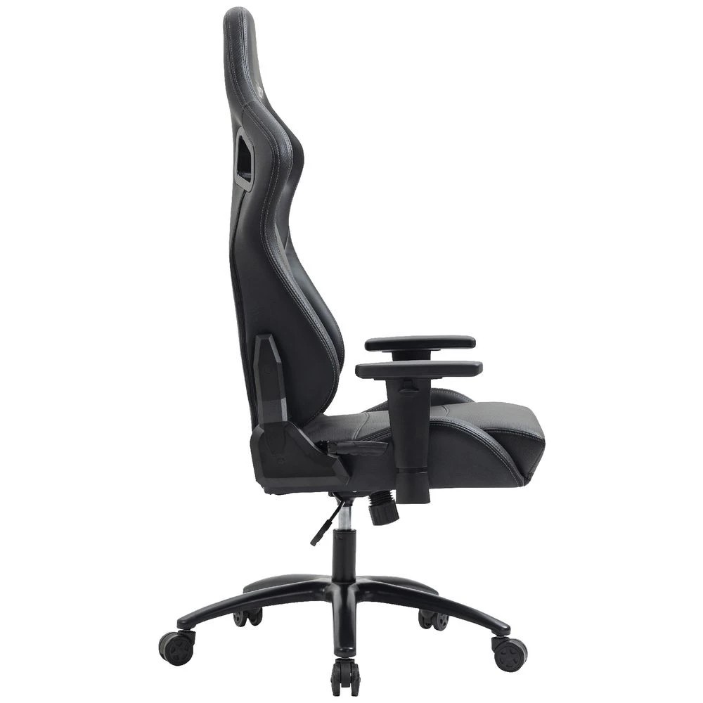 2 Typhoon Viper High-Back Racing Gaming Chair PU Black Ergonomic Chairs and Desk Chairs, 2 of 10